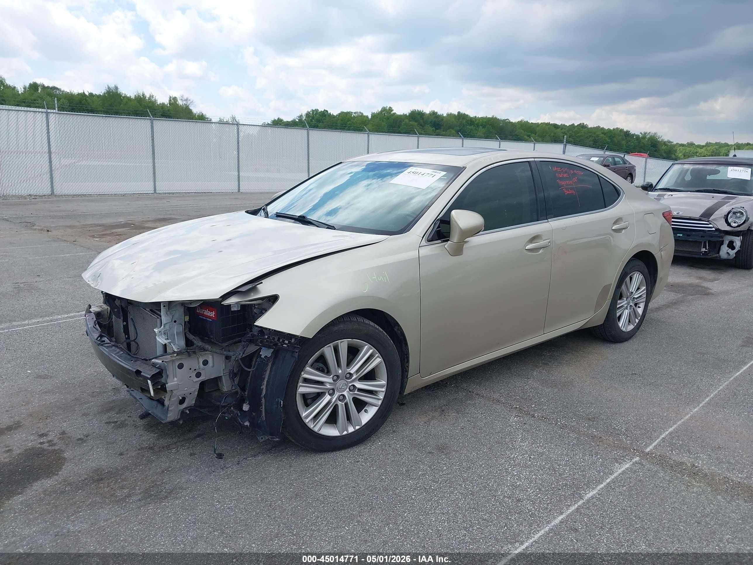 2013 Lexus Es 350   Золотой vin: JTHBK1GG4D2051439