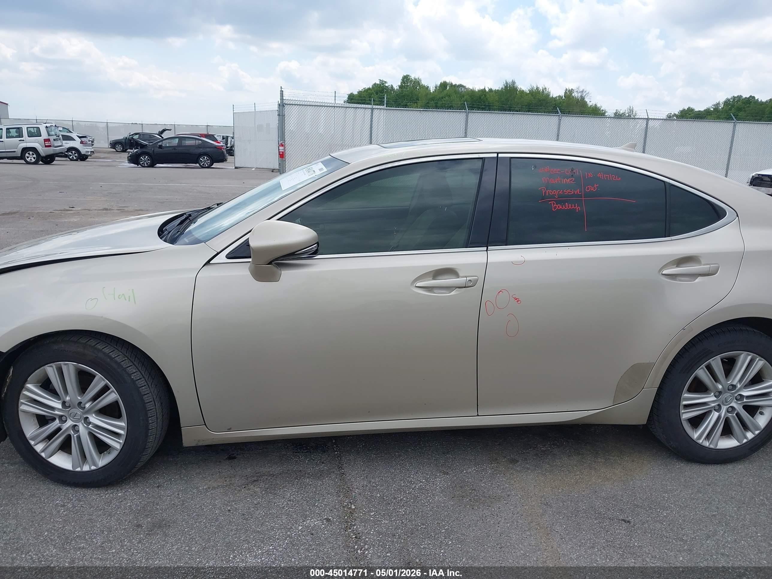 2013 Lexus Es 350   Золотой vin: JTHBK1GG4D2051439