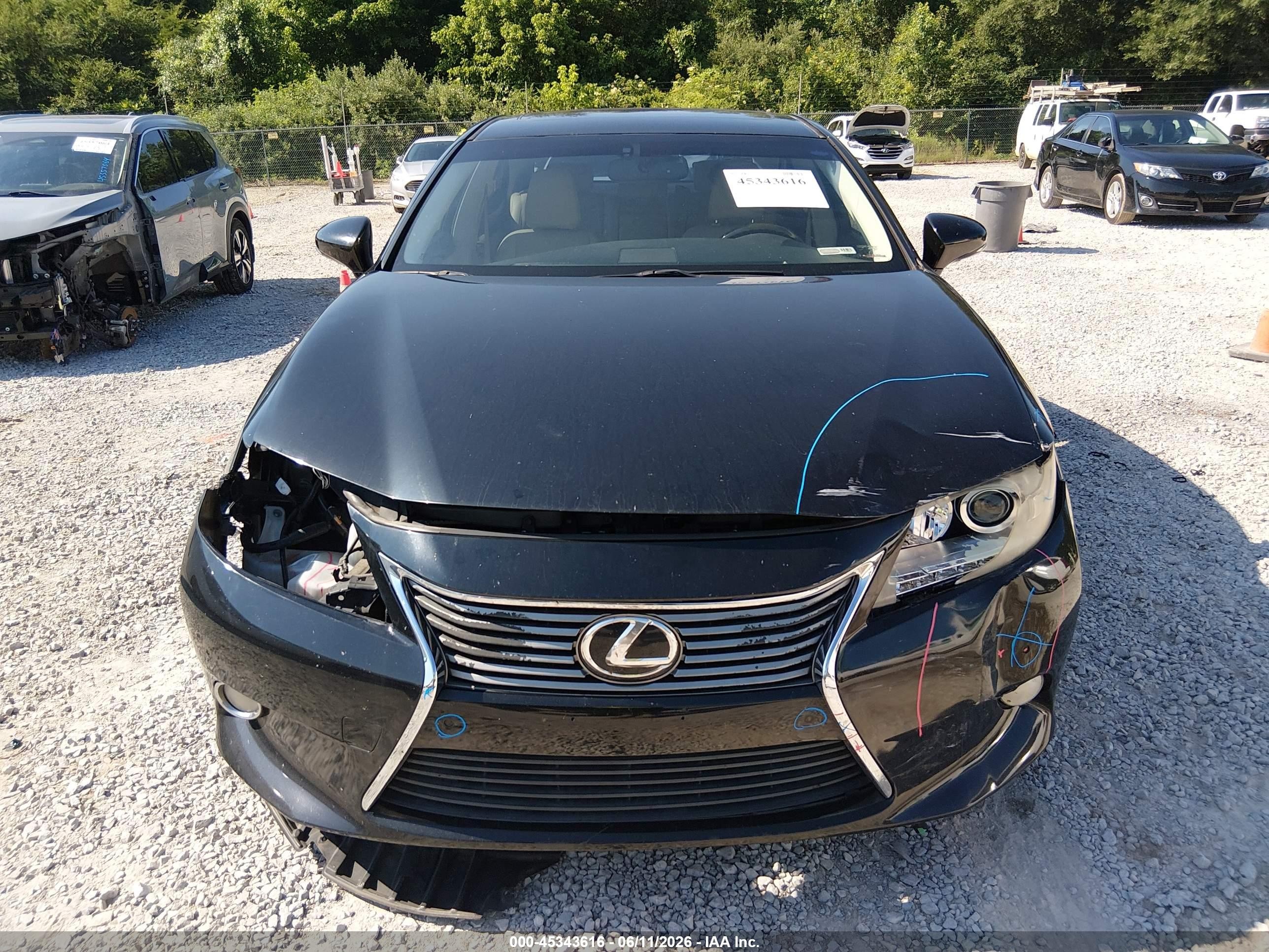 2013 Lexus Es 350   Black vin: JTHBK1GG4D2051747