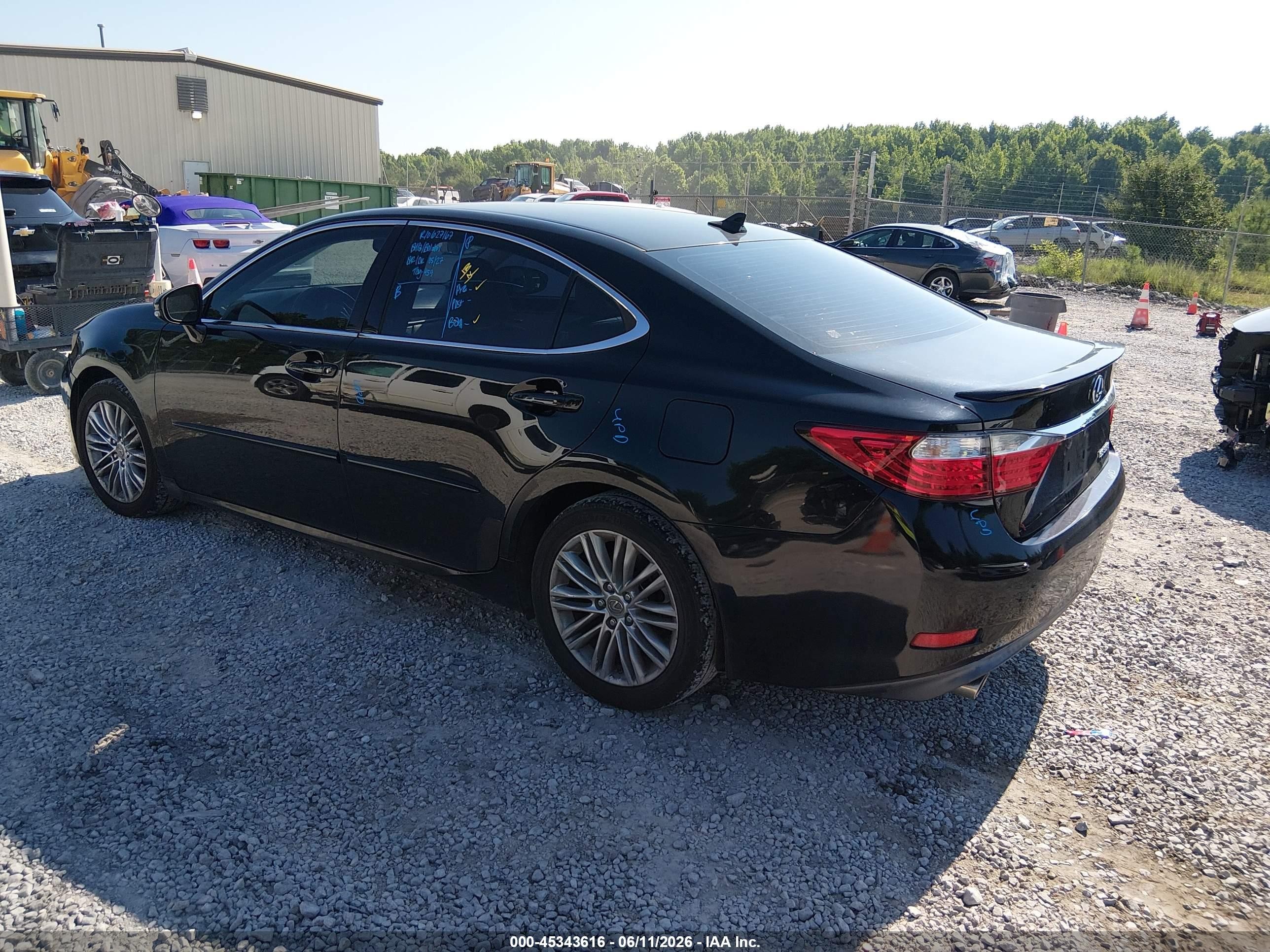 2013 Lexus Es 350   Black vin: JTHBK1GG4D2051747