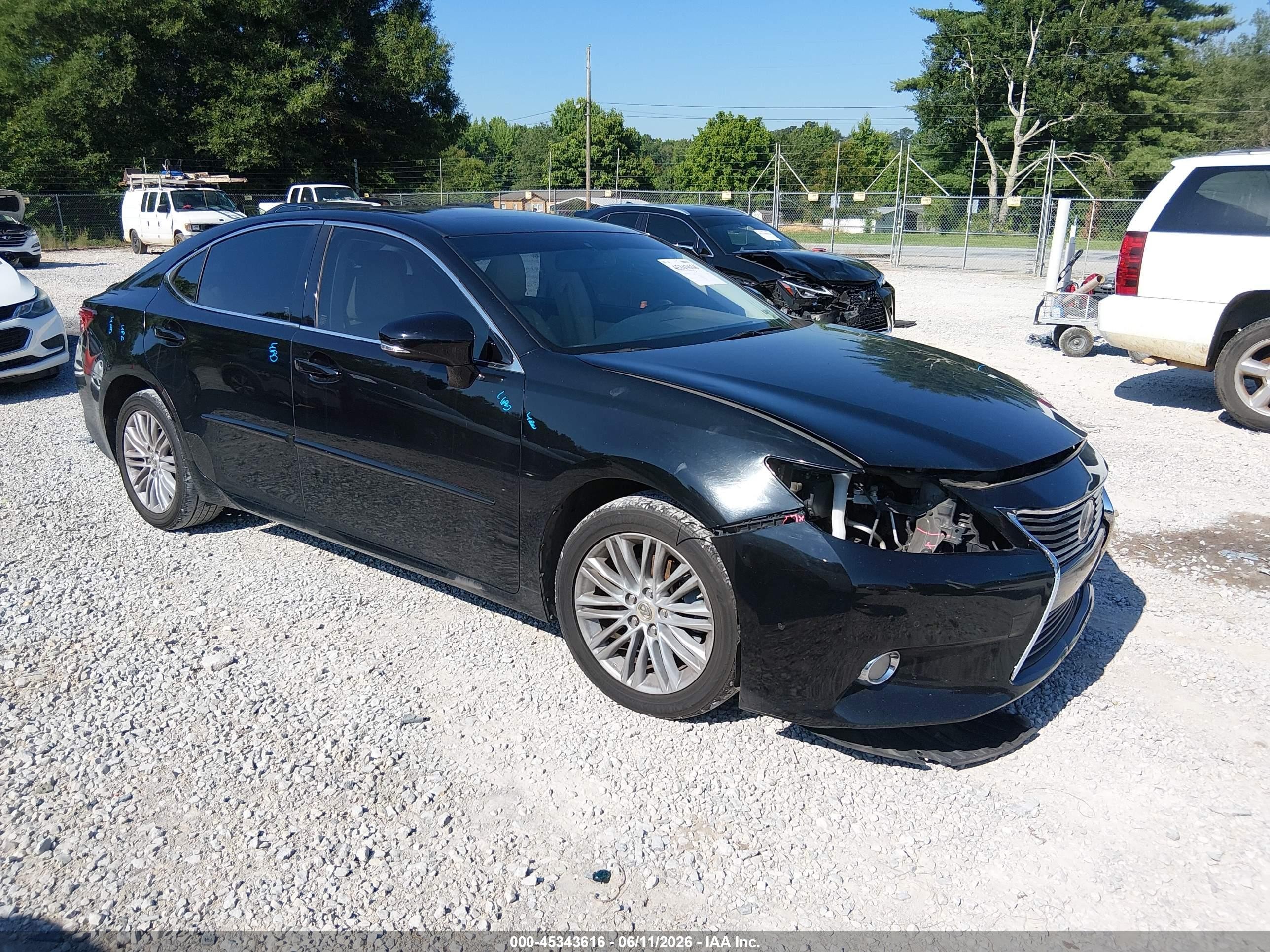 2013 Lexus Es 350   Black vin: JTHBK1GG4D2051747