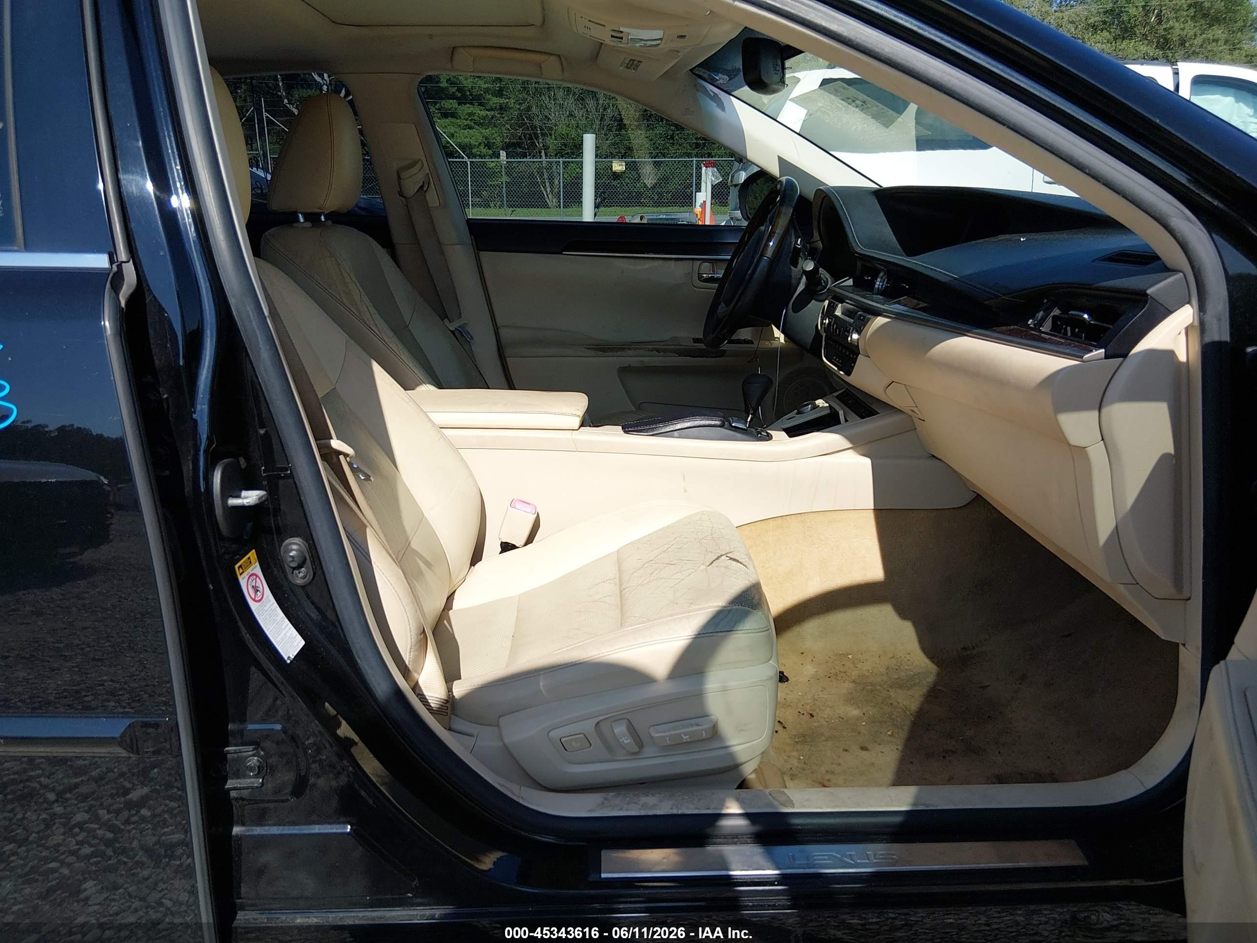 2013 Lexus Es 350   Black vin: JTHBK1GG4D2051747