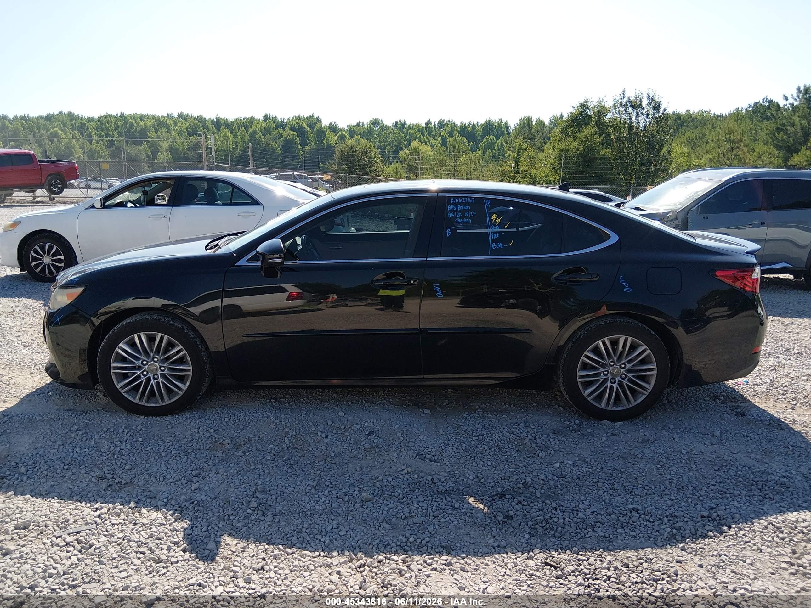2013 Lexus Es 350   Black vin: JTHBK1GG4D2051747