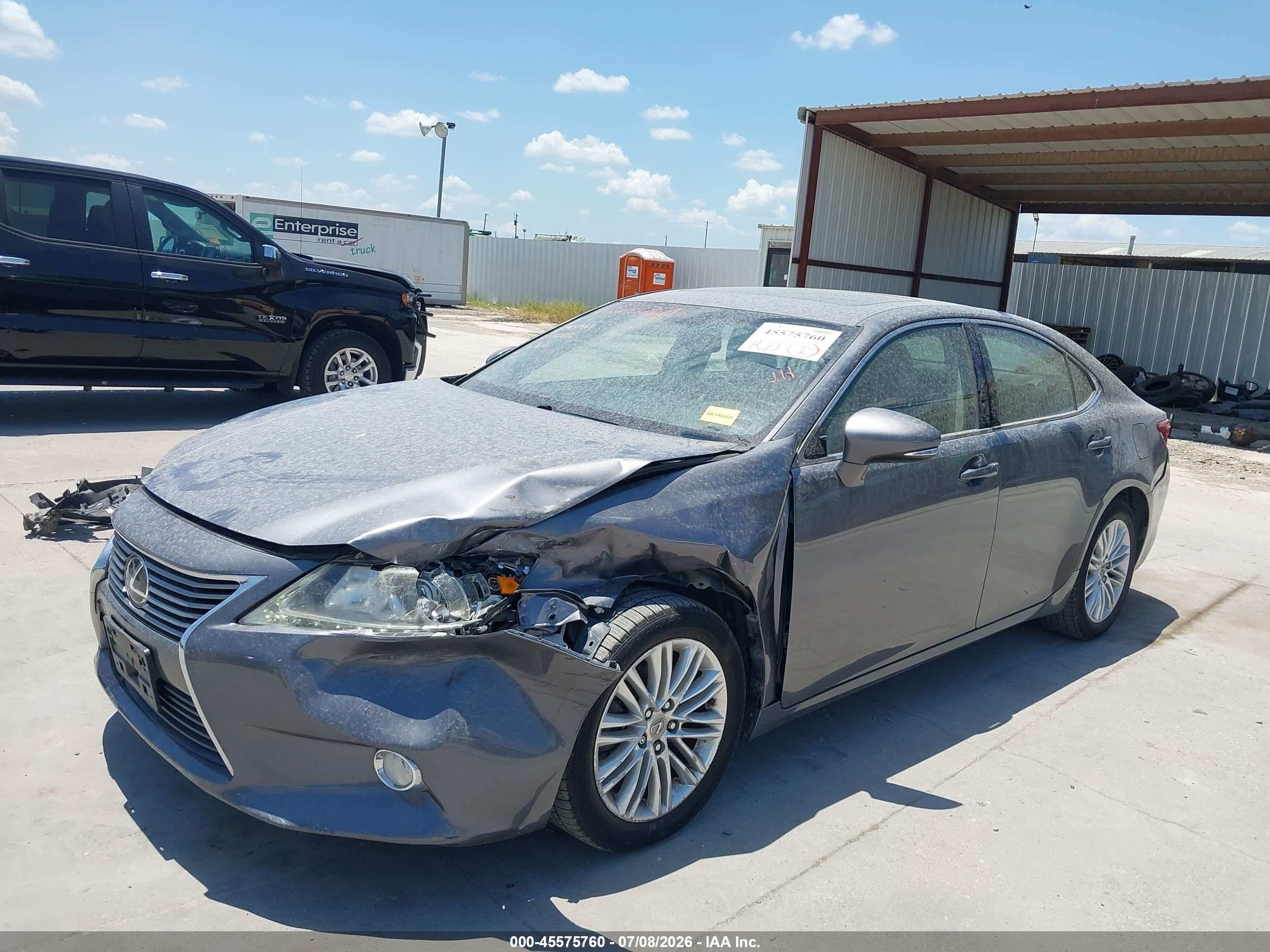 2013 Lexus Es 350   Gray vin: JTHBK1GG4D2052686