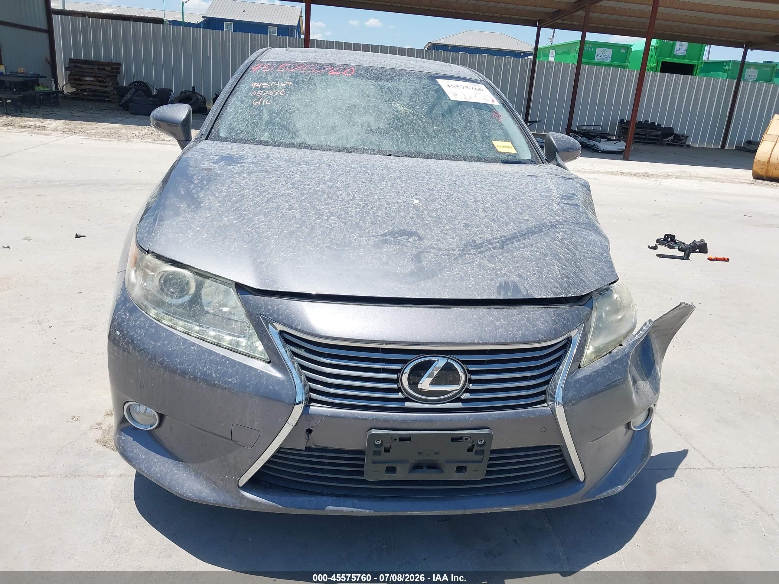 2013 Lexus Es 350   Gray vin: JTHBK1GG4D2052686
