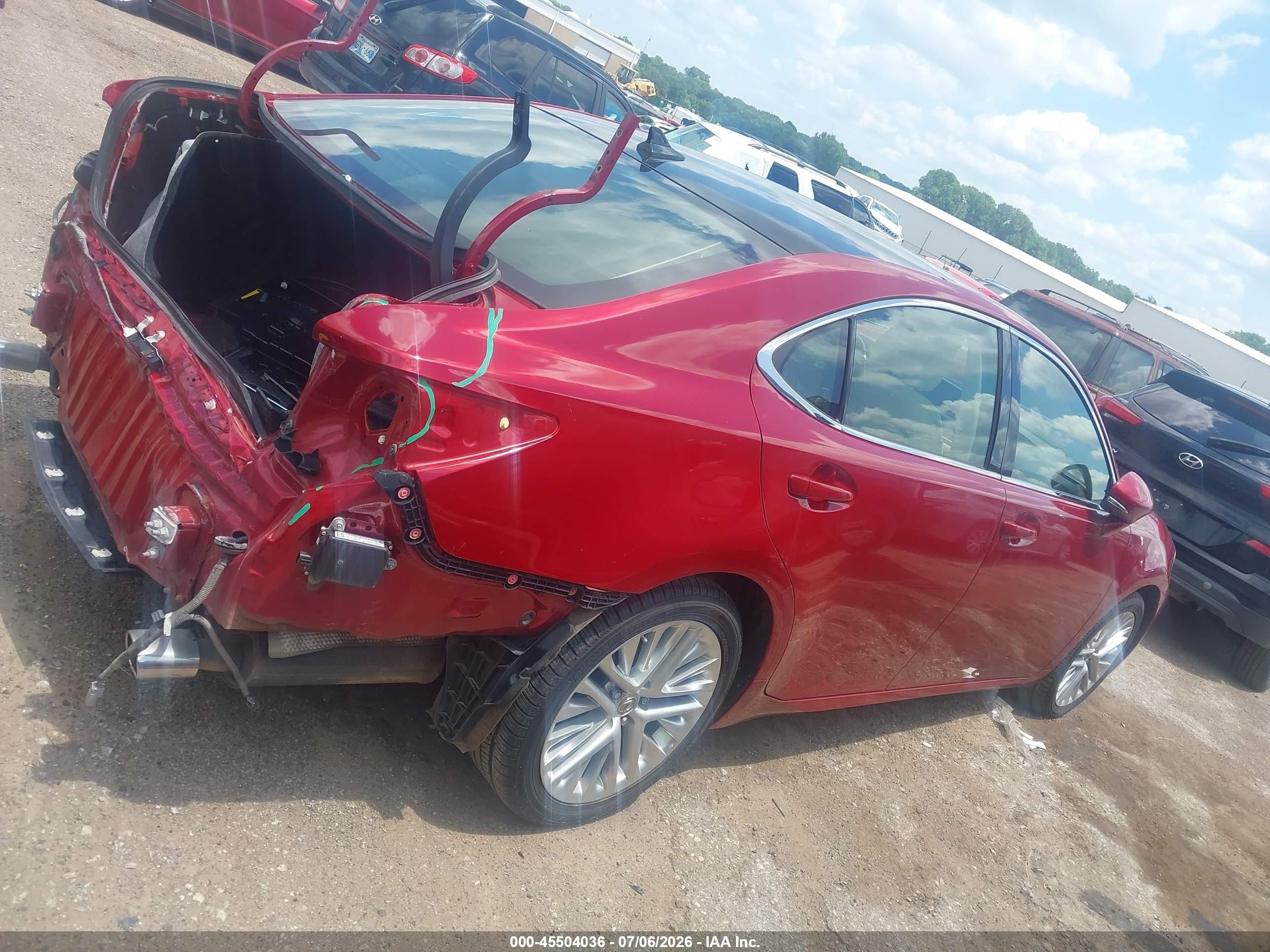 2013 Lexus Es 350   Red vin: JTHBK1GG4D2075143