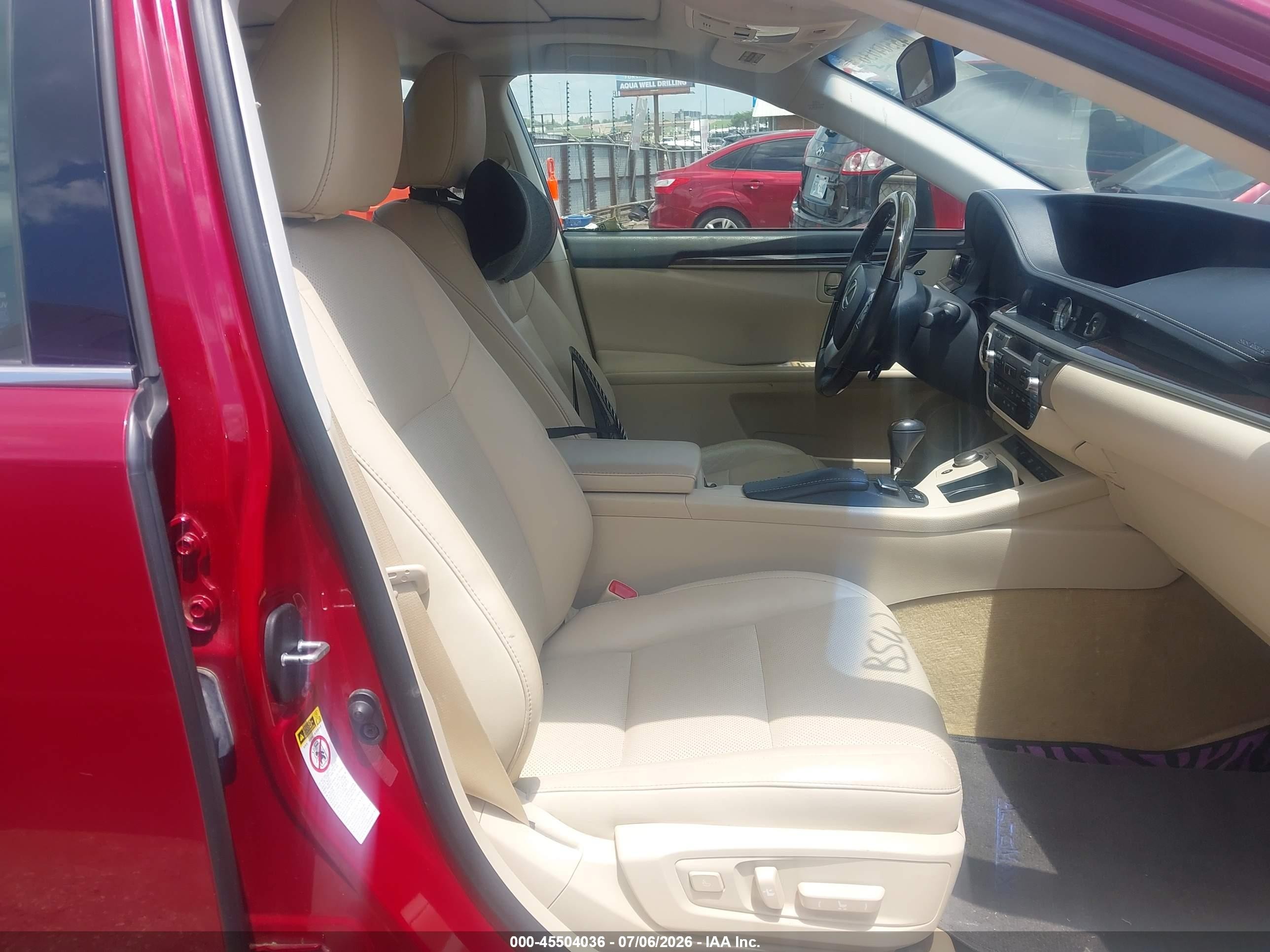2013 Lexus Es 350   Red vin: JTHBK1GG4D2075143