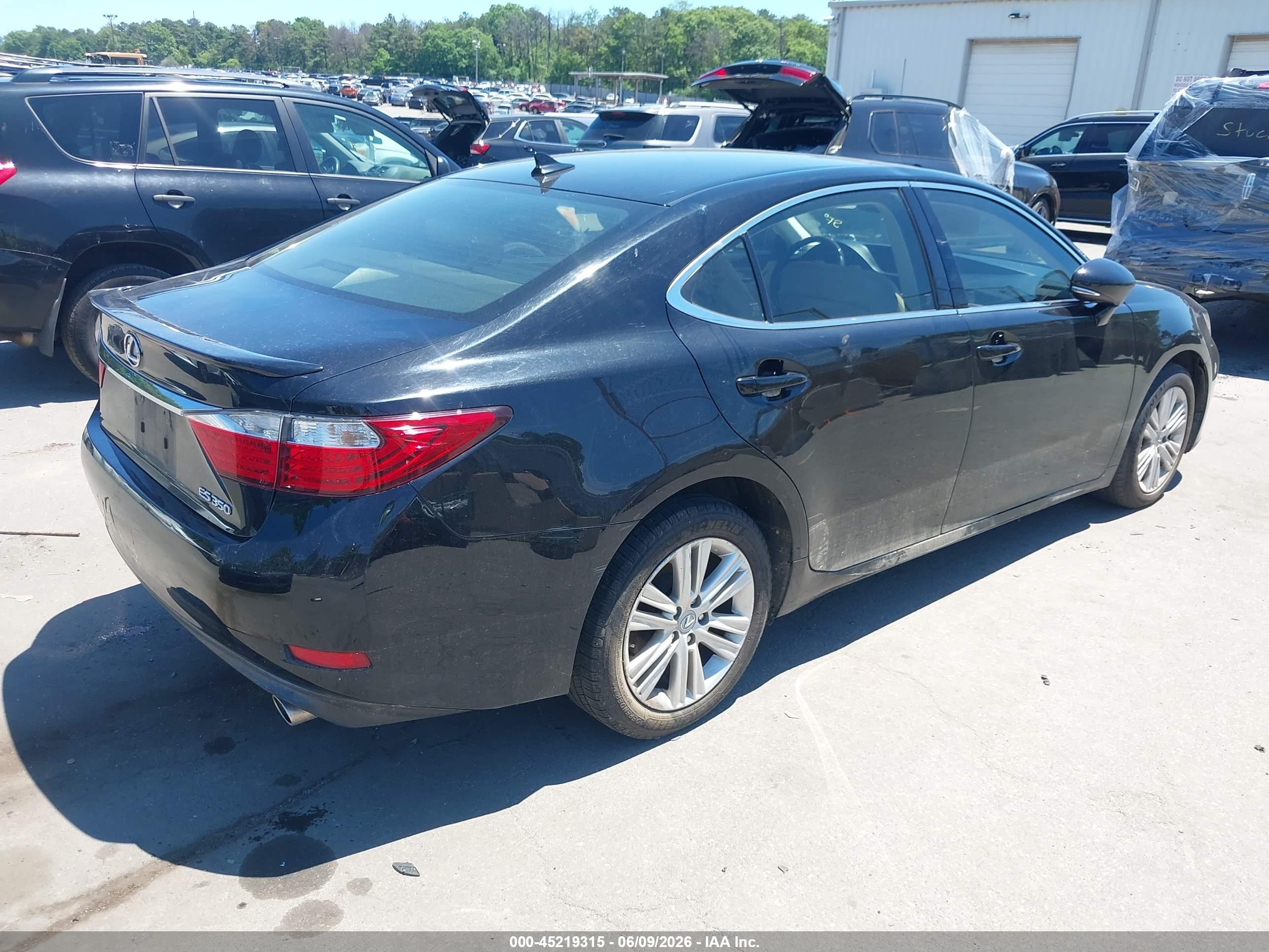 2013 Lexus Es 350 Black vin: JTHBK1GG4D2075871