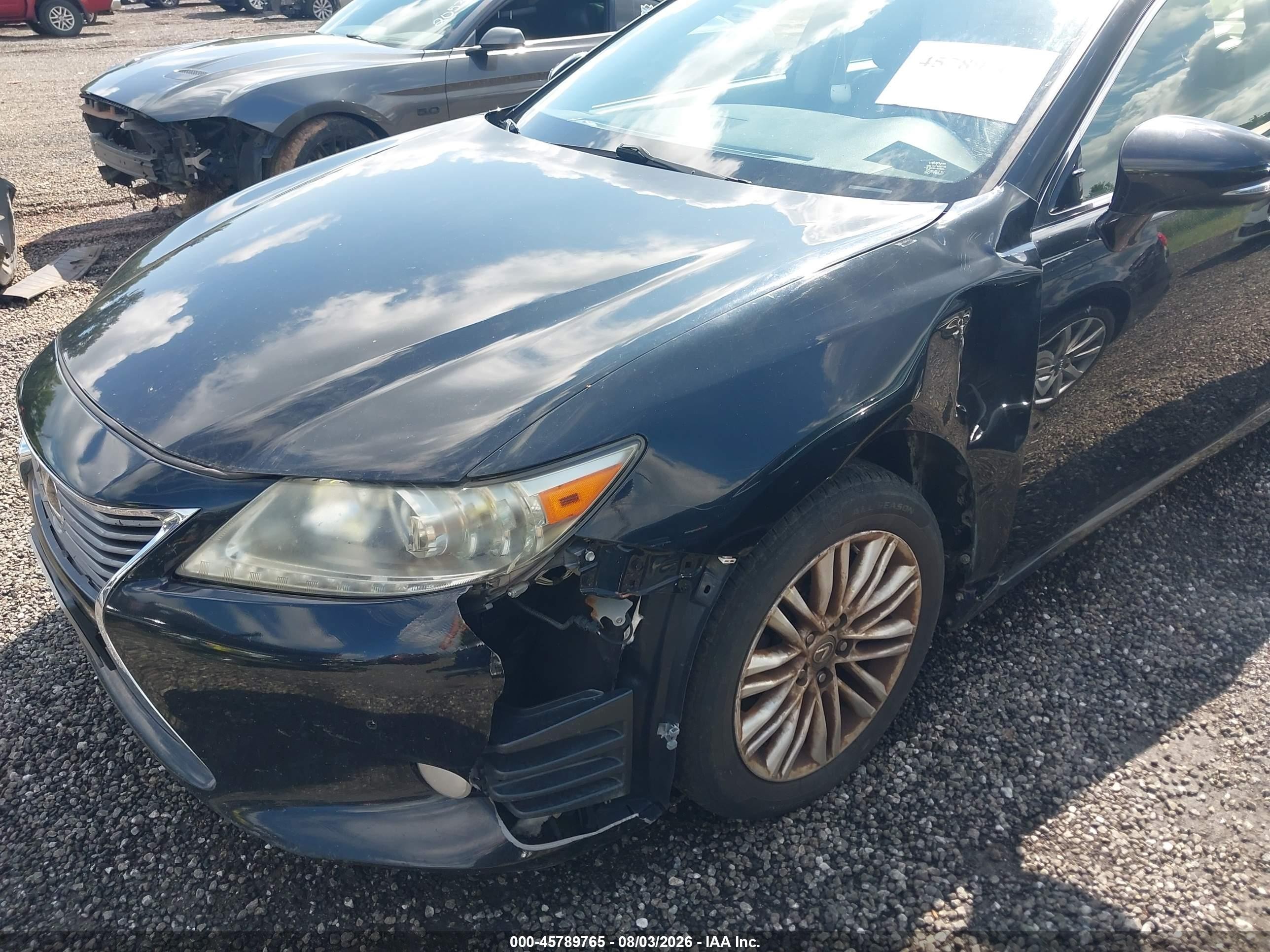 2013 Lexus Es 350   Black vin: JTHBK1GG4D2080777