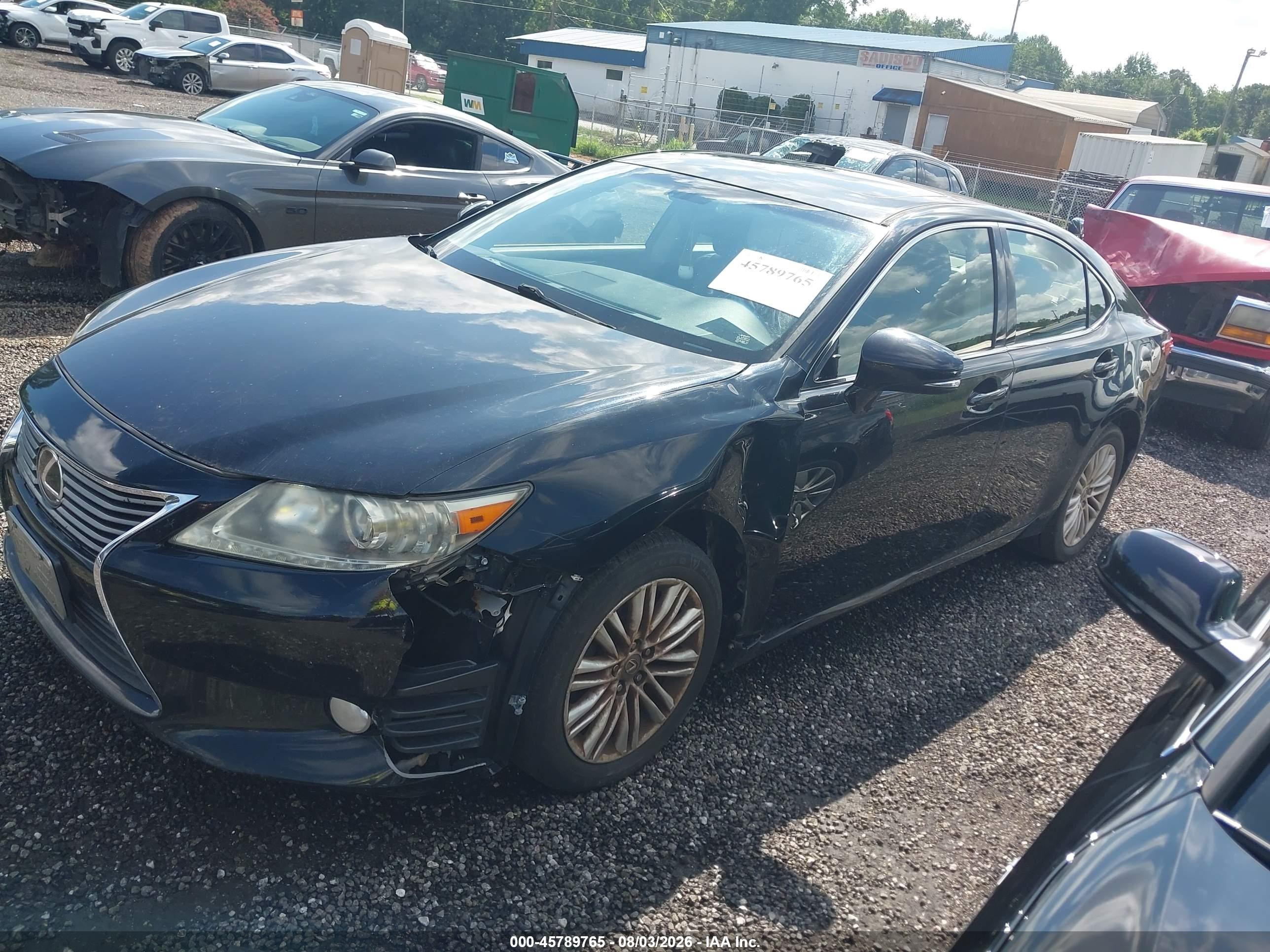 2013 Lexus Es 350   Black vin: JTHBK1GG4D2080777