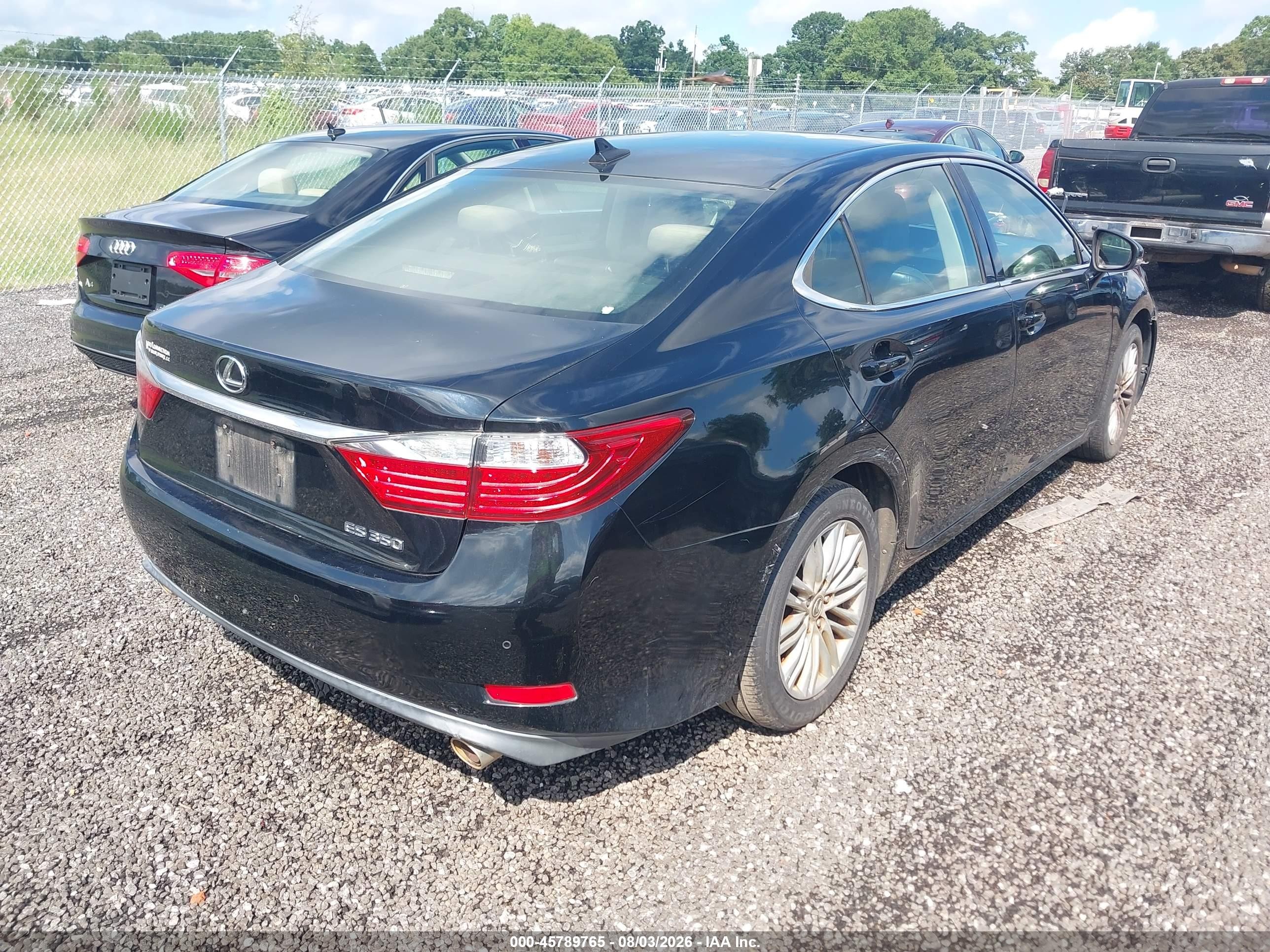 2013 Lexus Es 350   Black vin: JTHBK1GG4D2080777