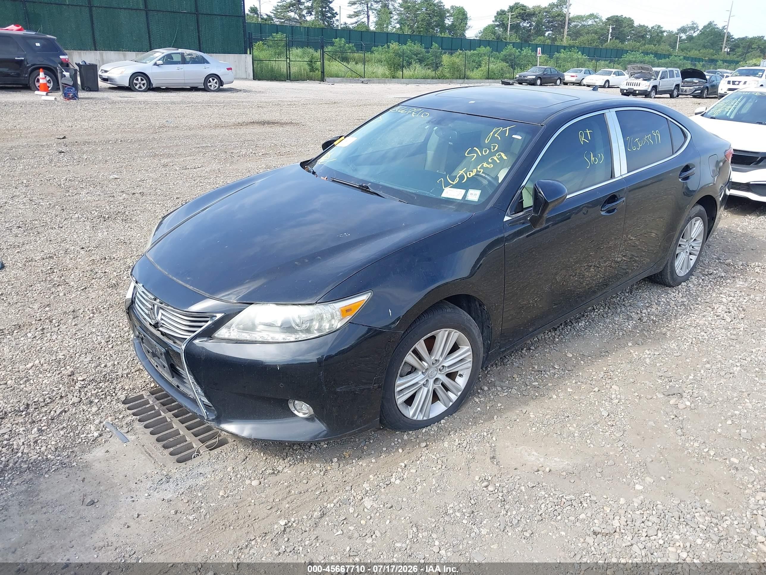 2014 Lexus Es 350   Black vin: JTHBK1GG4E2085849