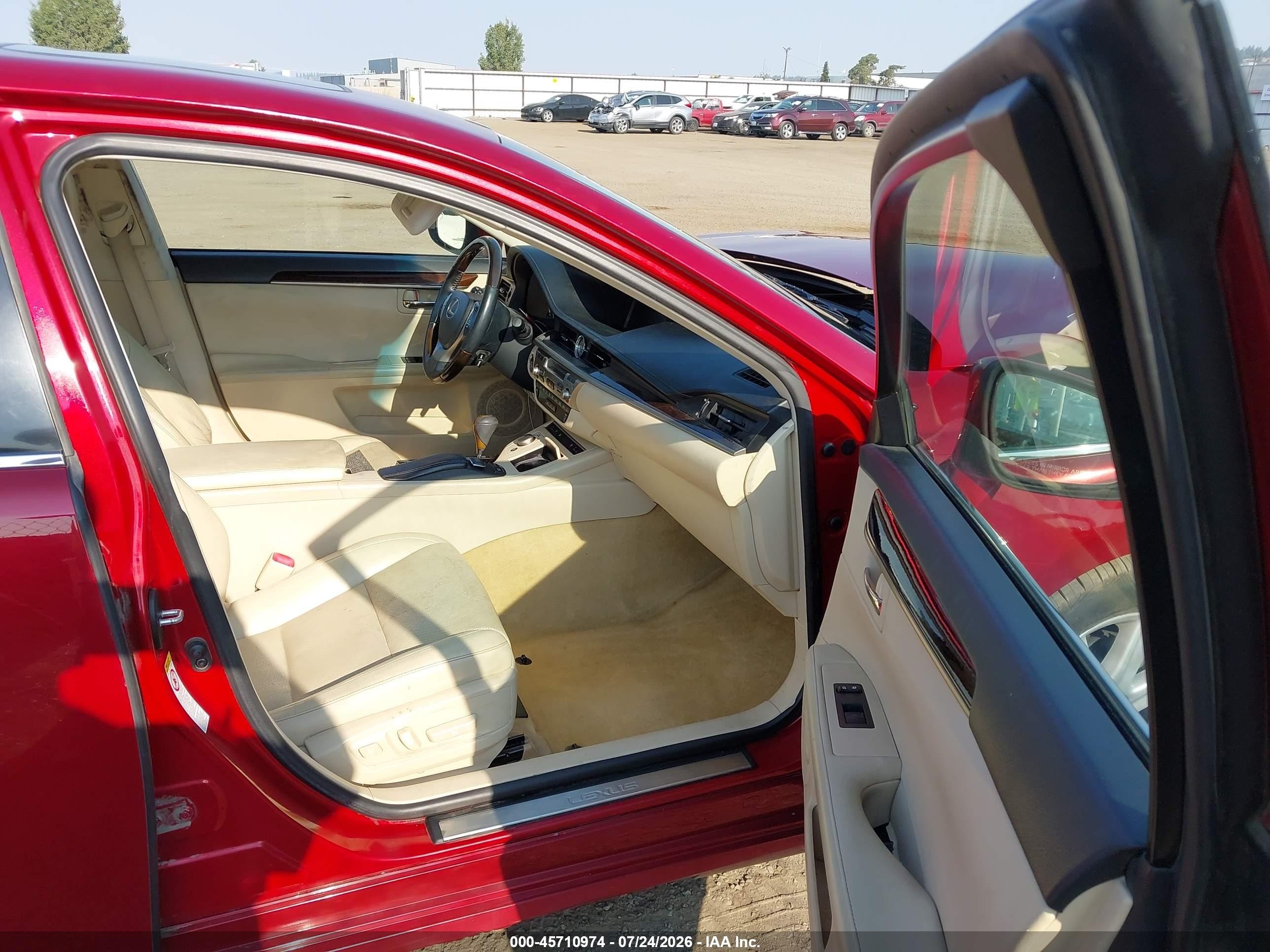 2014 Lexus Es 350   Maroon vin: JTHBK1GG4E2088346