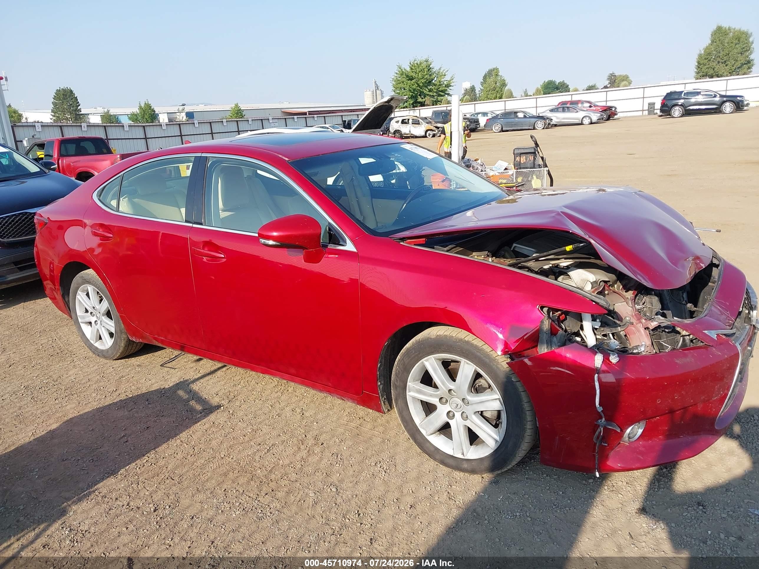 2014 Lexus Es 350   Maroon vin: JTHBK1GG4E2088346