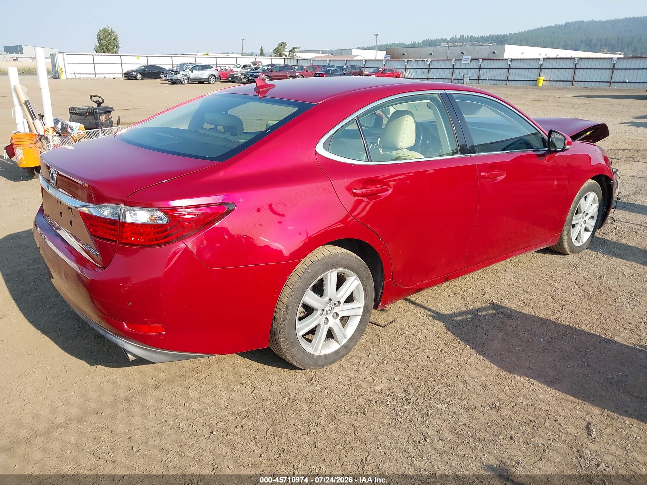 2014 Lexus Es 350   Maroon vin: JTHBK1GG4E2088346
