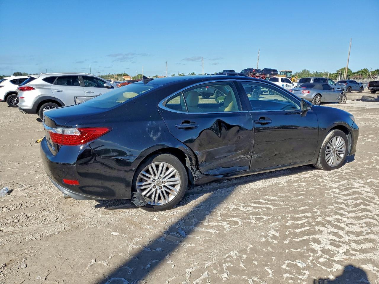 2014 Lexus Es 350 Black vin: JTHBK1GG4E2091988