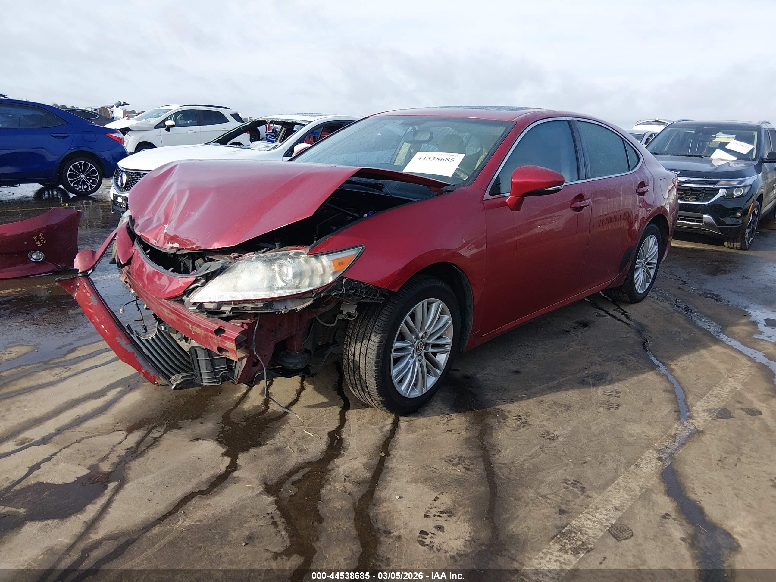 2014 Lexus Es 350   Red vin: JTHBK1GG4E2096446