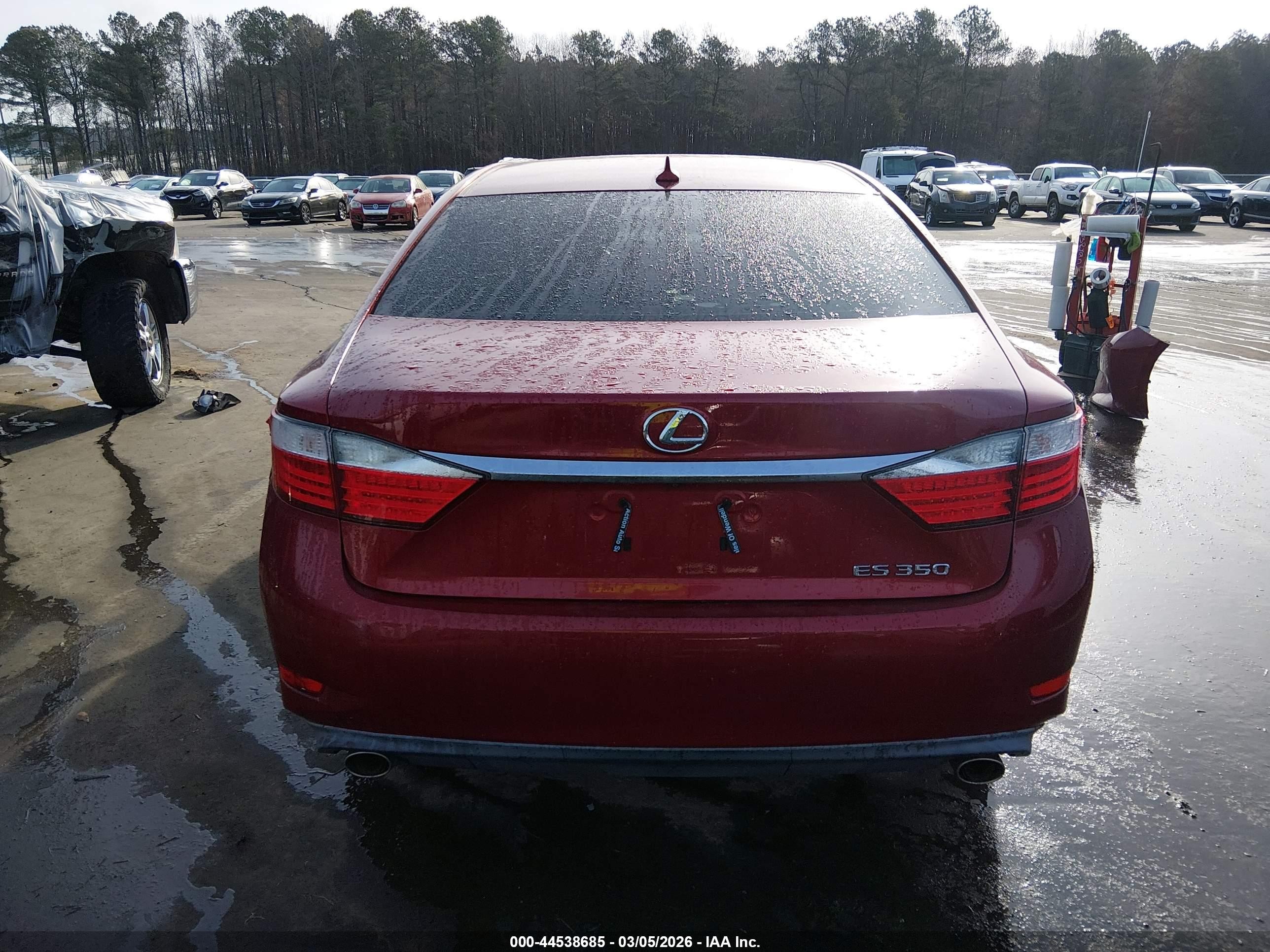2014 Lexus Es 350   Red vin: JTHBK1GG4E2096446