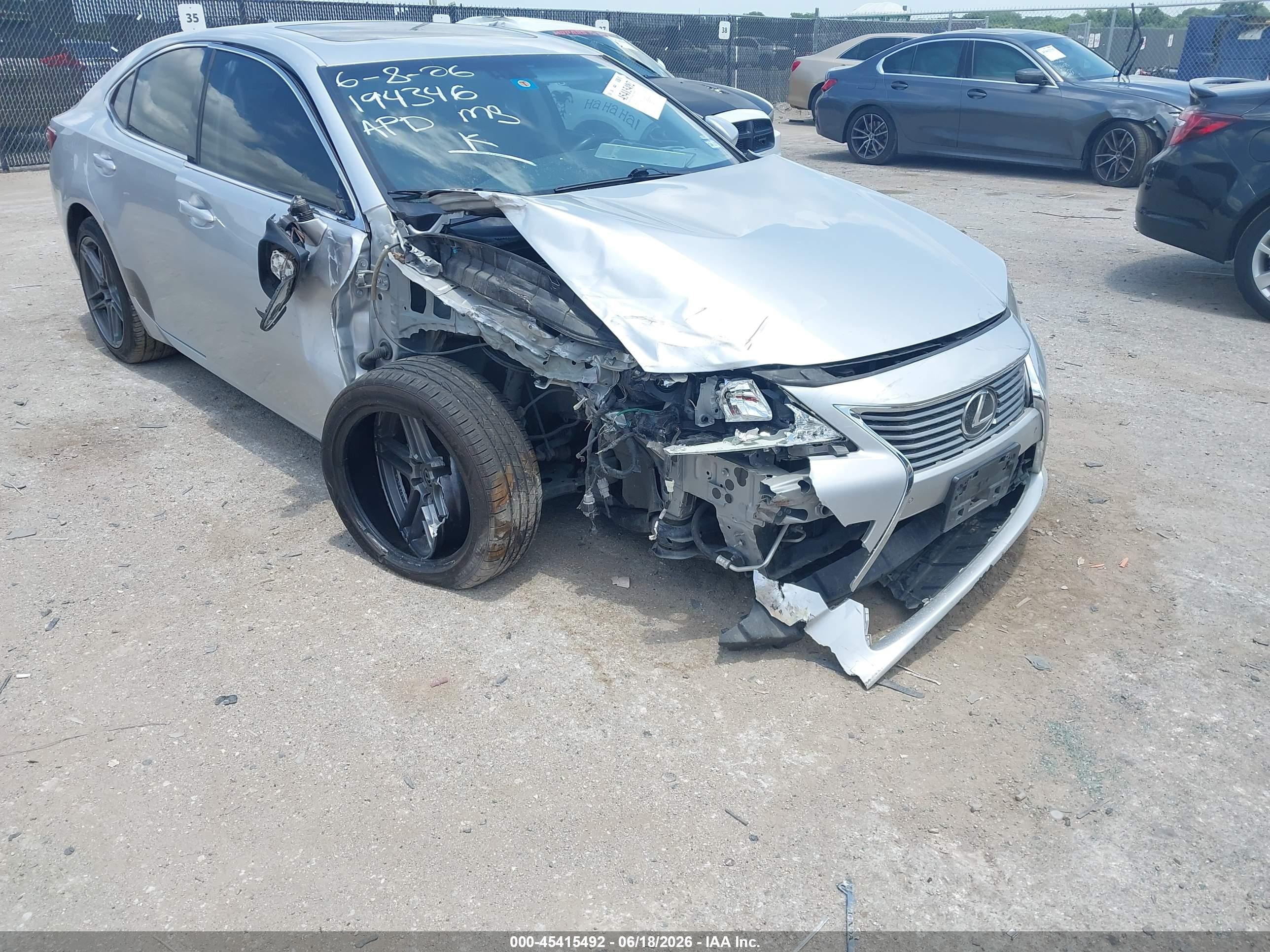 2014 Lexus Es 350   Silver vin: JTHBK1GG4E2112869
