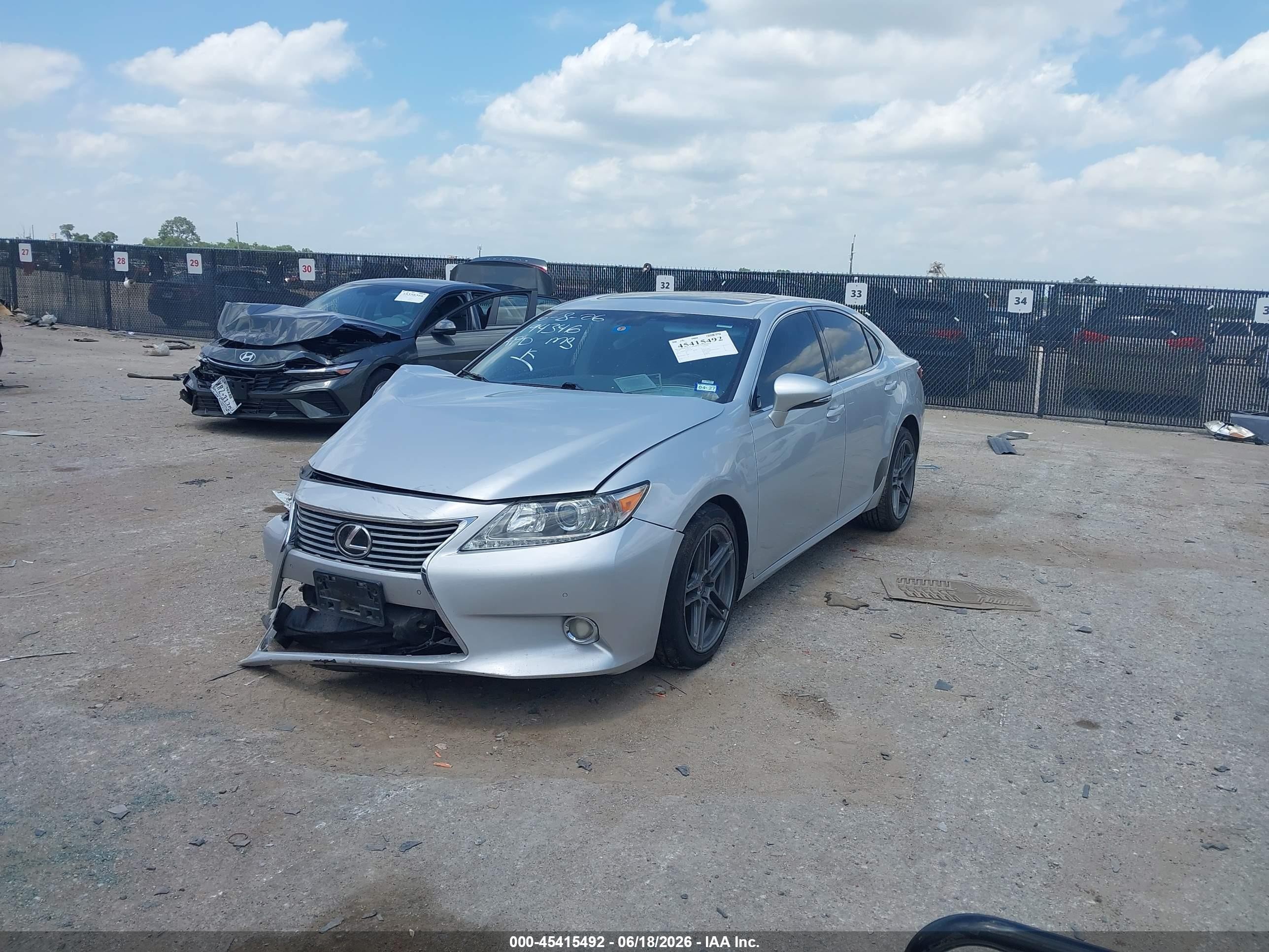 2014 Lexus Es 350   Silver vin: JTHBK1GG4E2112869
