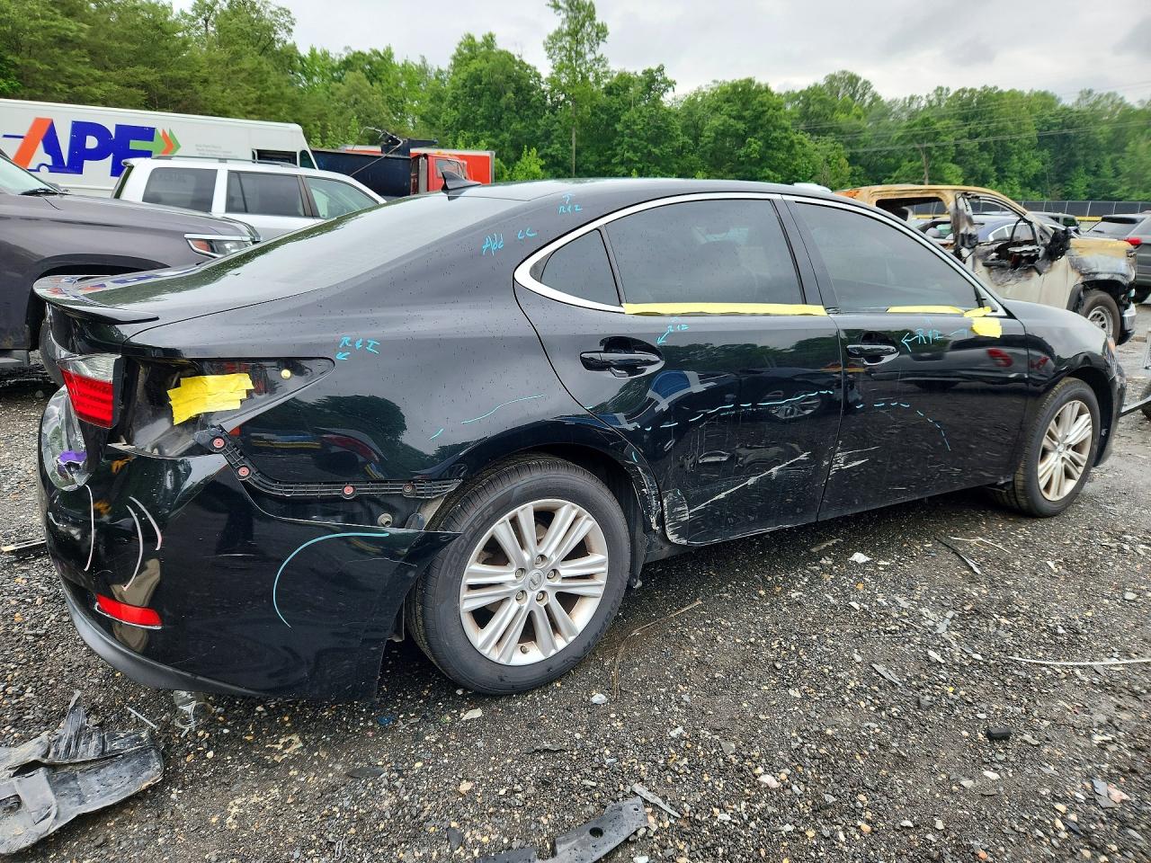 2014 Lexus Es 350 Black vin: JTHBK1GG4E2131258