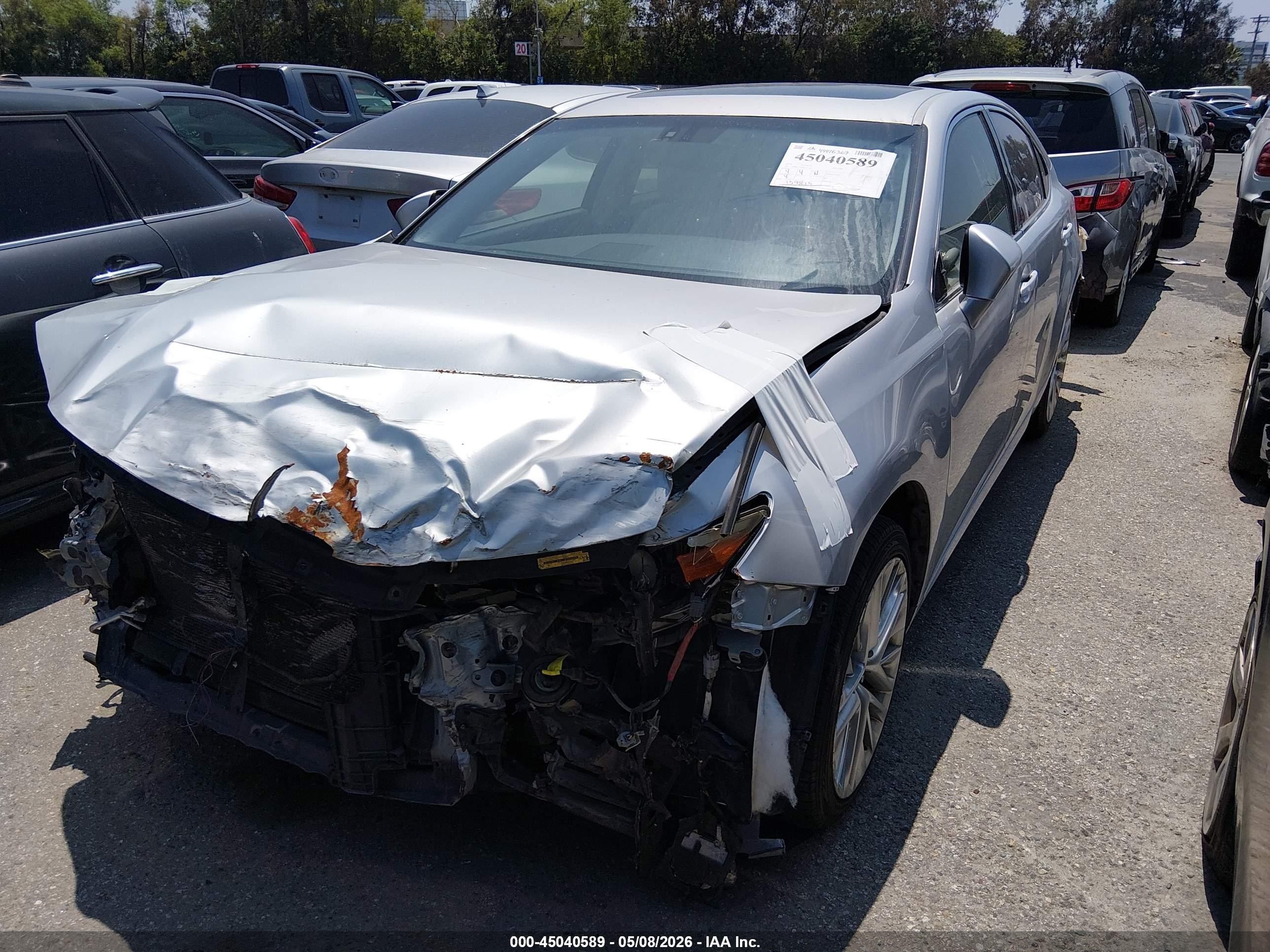 2014 Lexus Es 350   Silver vin: JTHBK1GG4E2142583