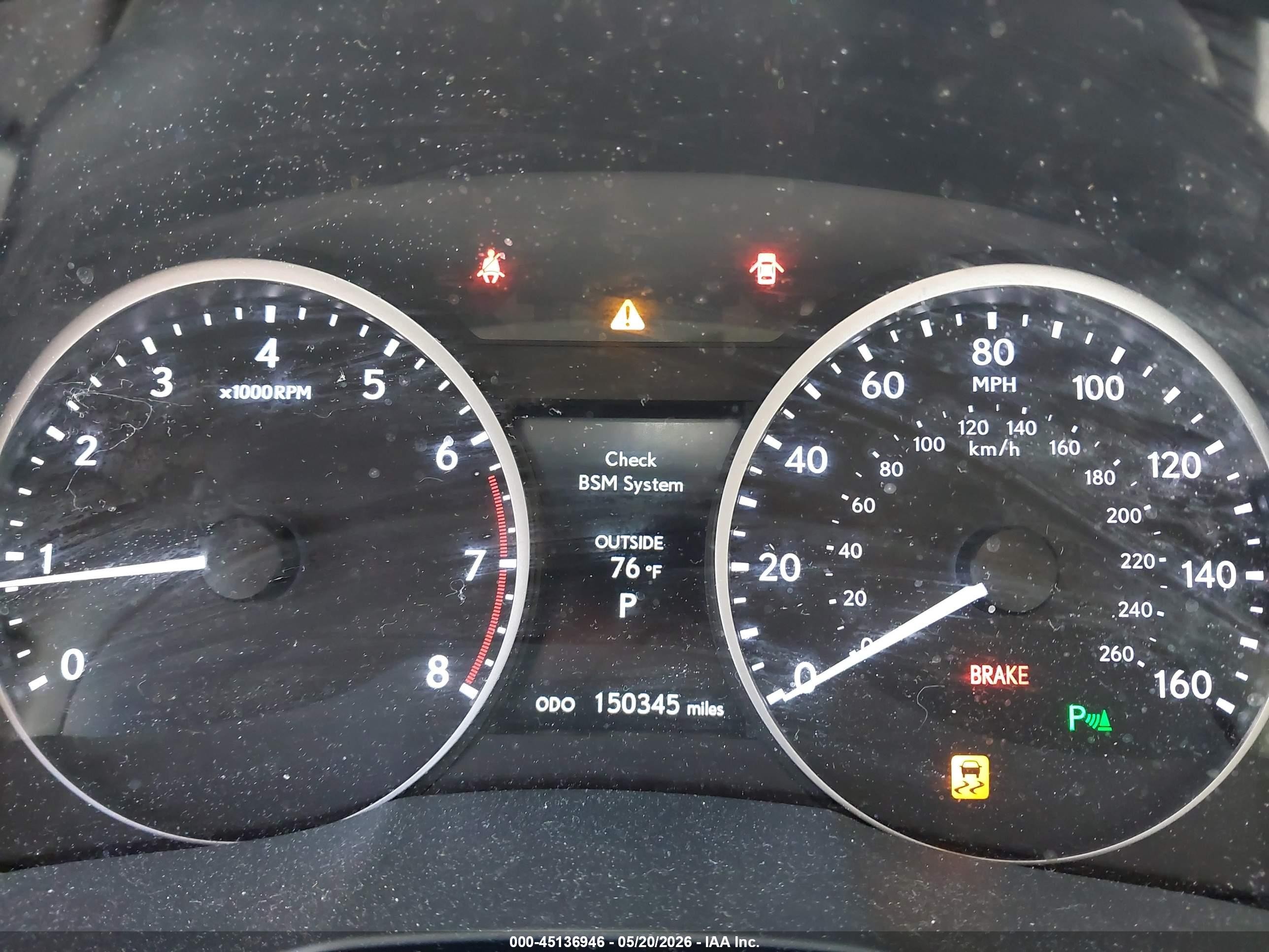 2014 Lexus Es 350   White vin: JTHBK1GG4E2144883