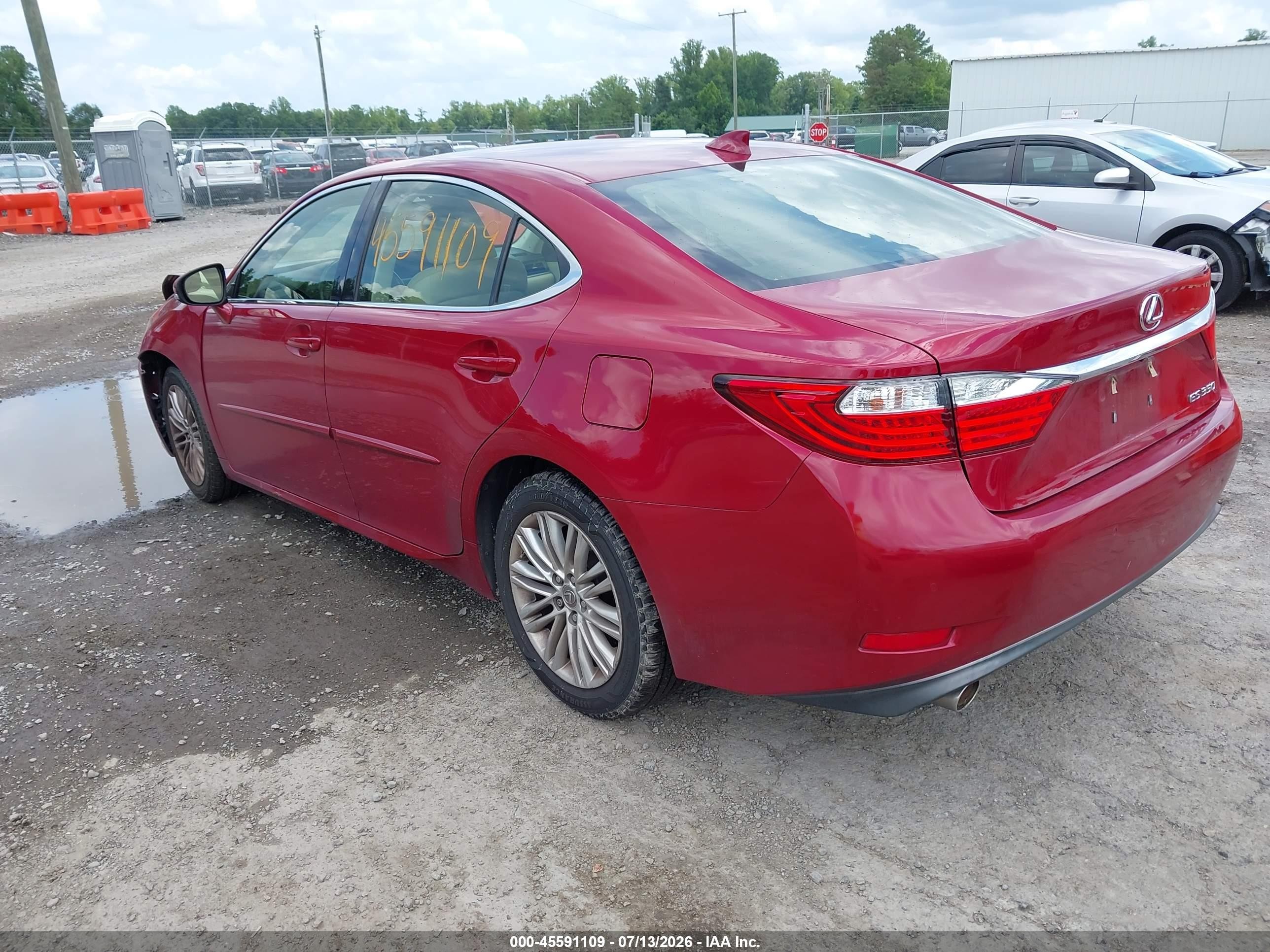 2015 Lexus Es 350   Red vin: JTHBK1GG4F2151592