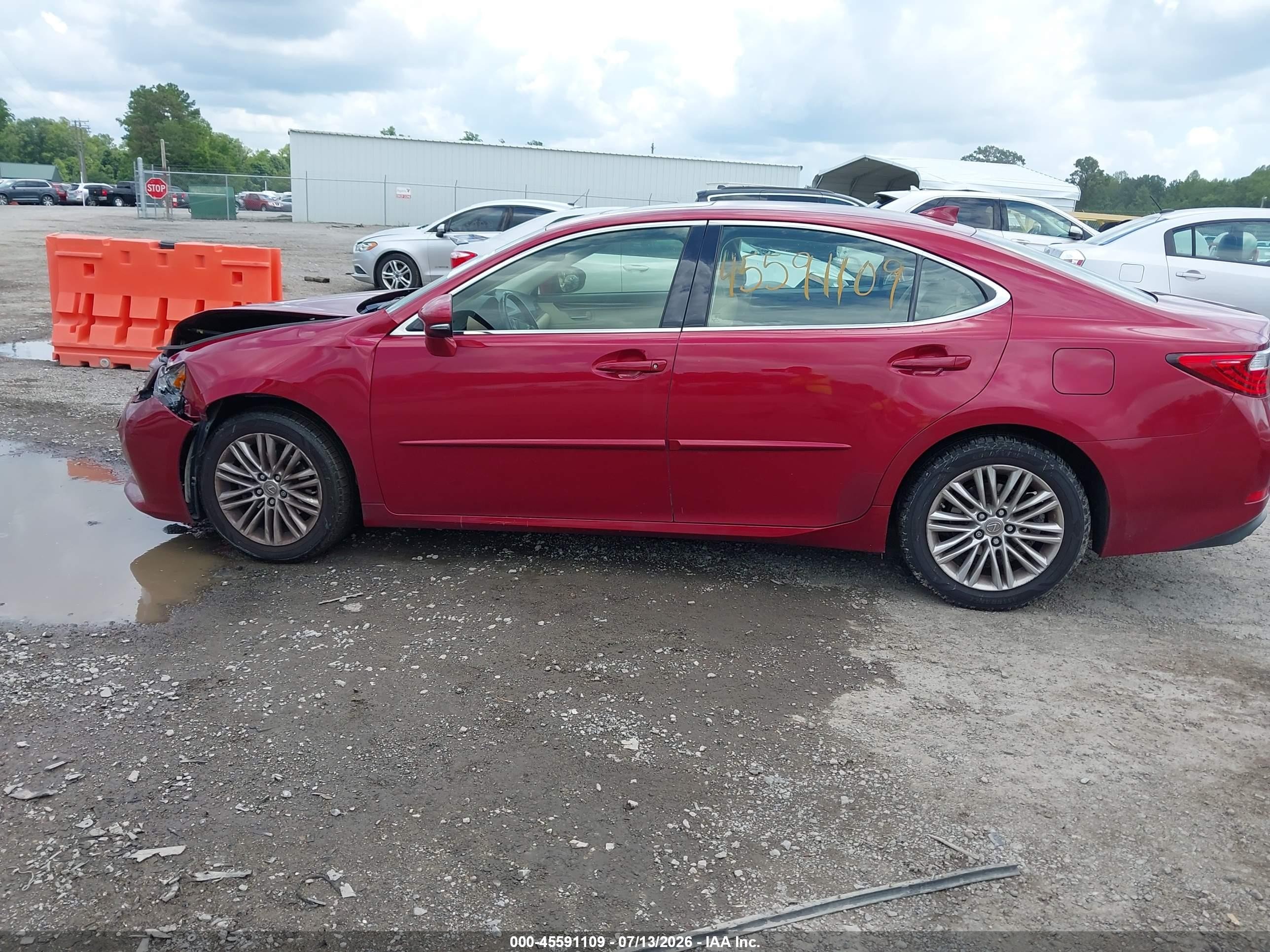 2015 Lexus Es 350   Red vin: JTHBK1GG4F2151592