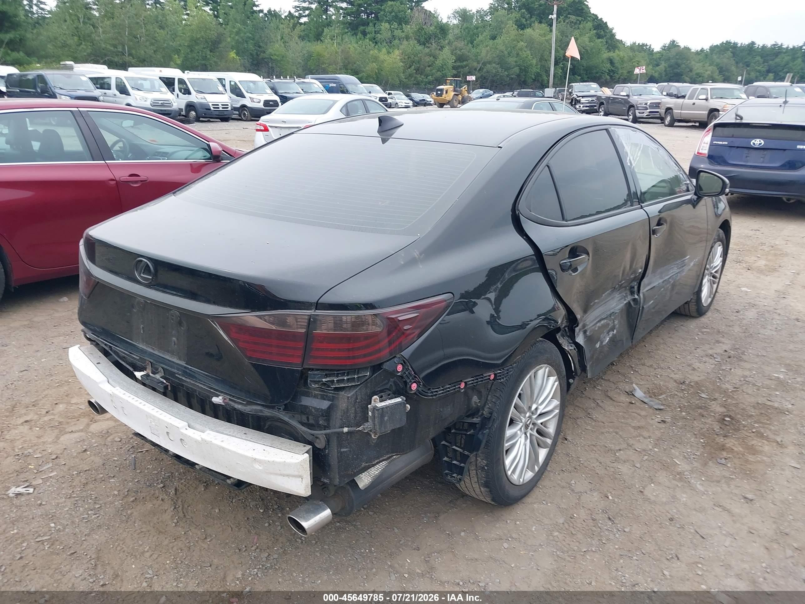 2015 Lexus Es 350   Черный vin: JTHBK1GG4F2164262