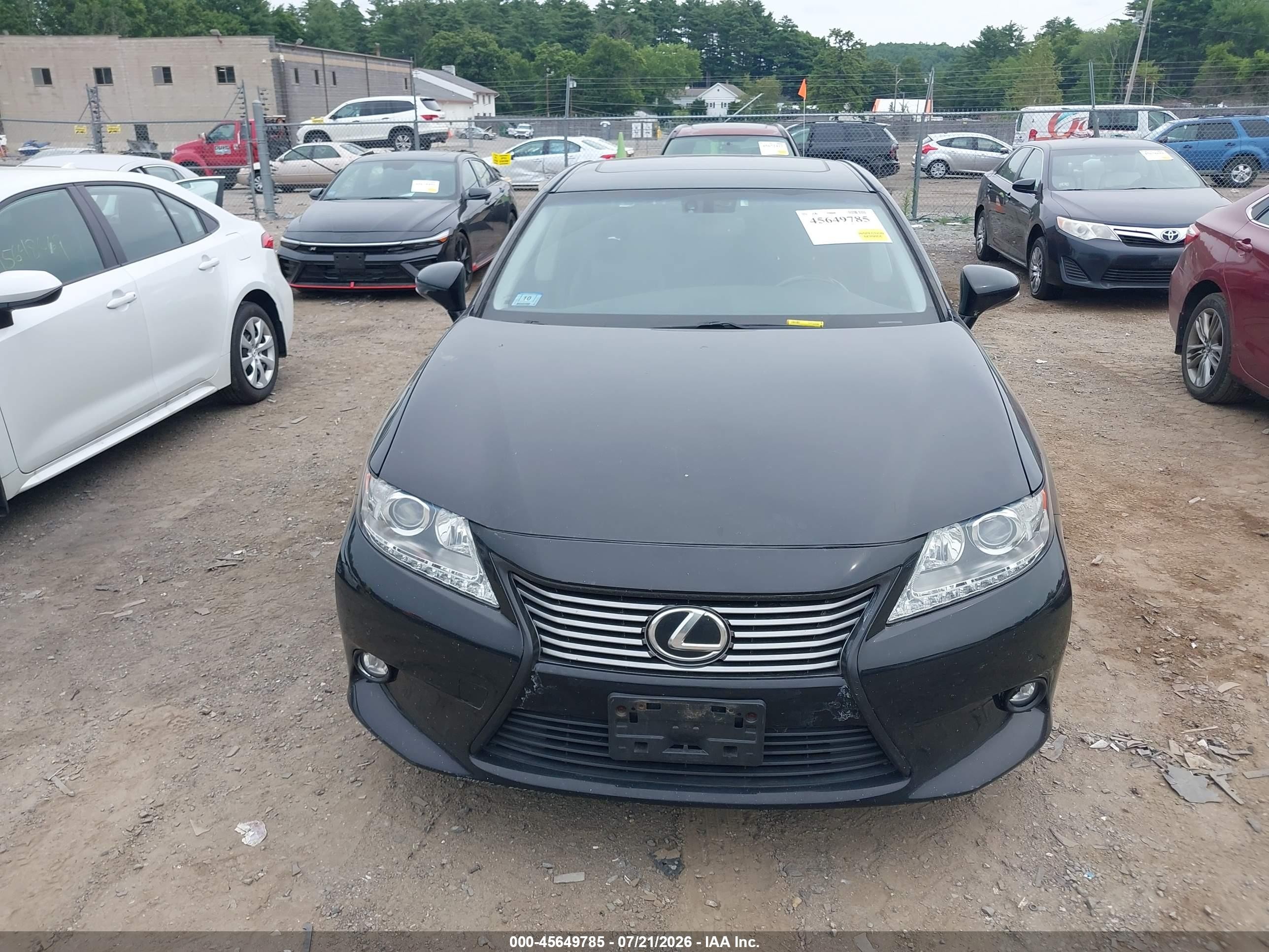 2015 Lexus Es 350   Черный vin: JTHBK1GG4F2164262