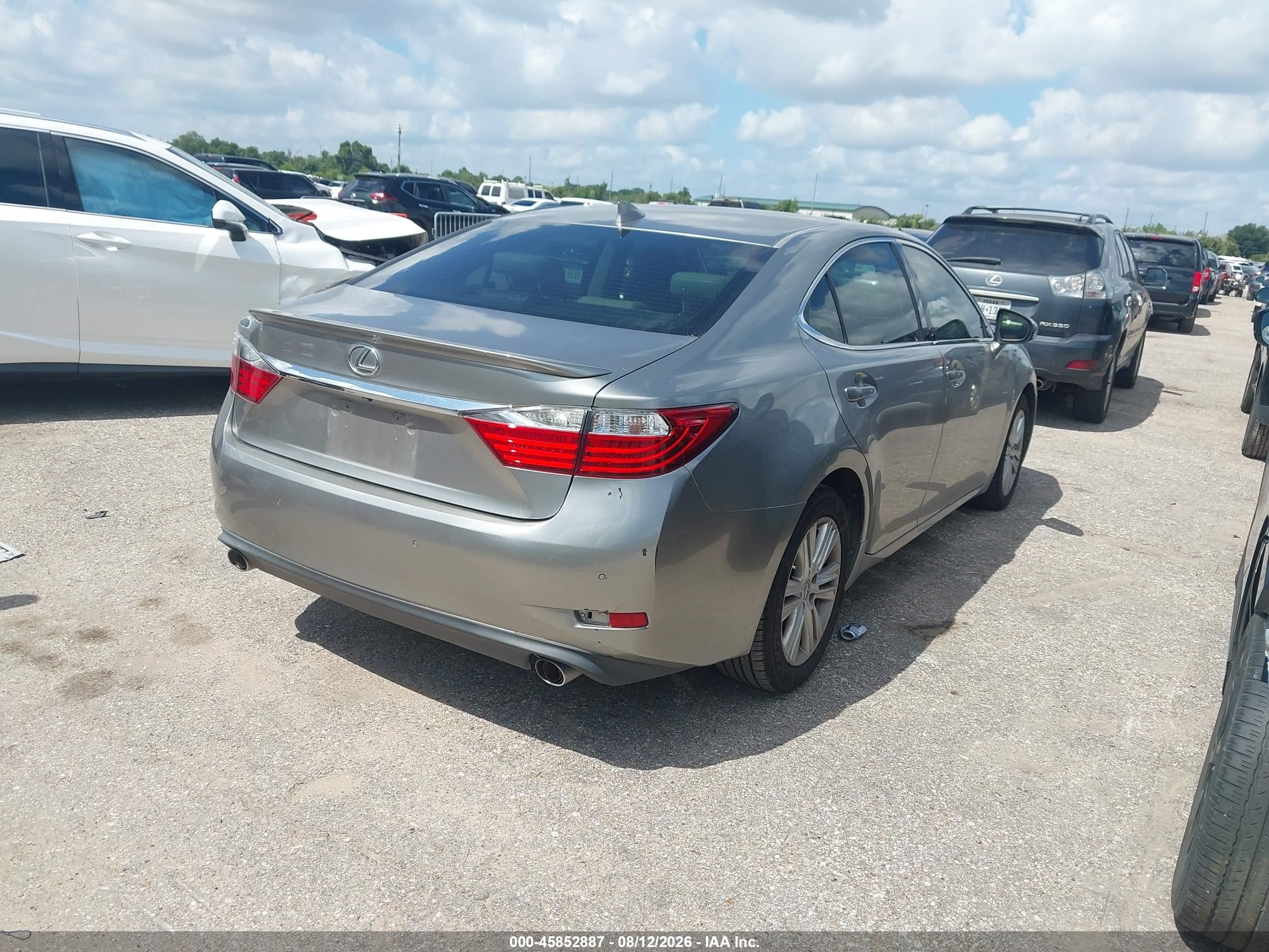 2015 Lexus Es 350   Серебряный vin: JTHBK1GG4F2178209