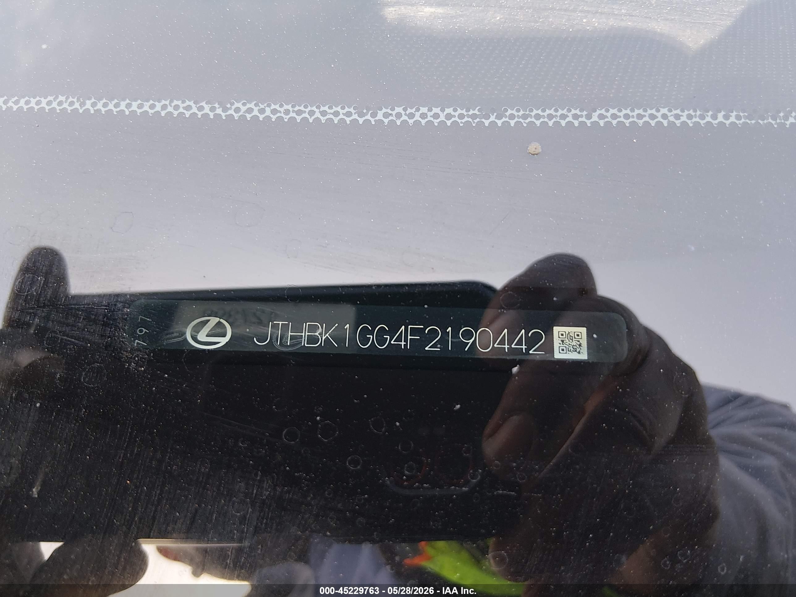2015 Lexus Es 350 Gray vin: JTHBK1GG4F2190442
