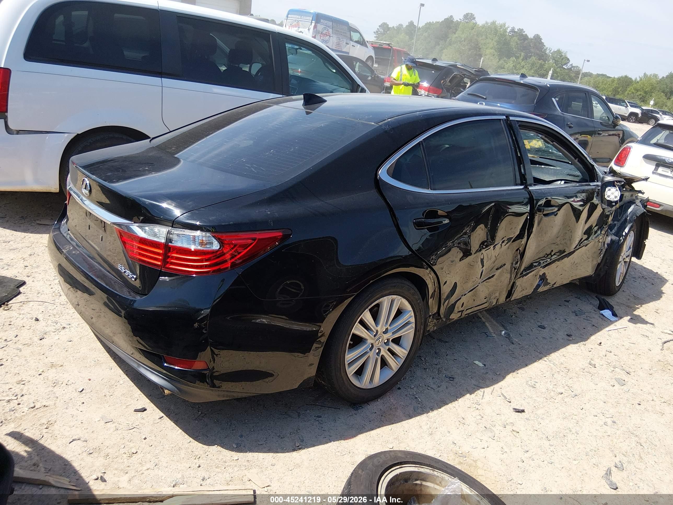 2015 Lexus Es 350   Black vin: JTHBK1GG4F2202590