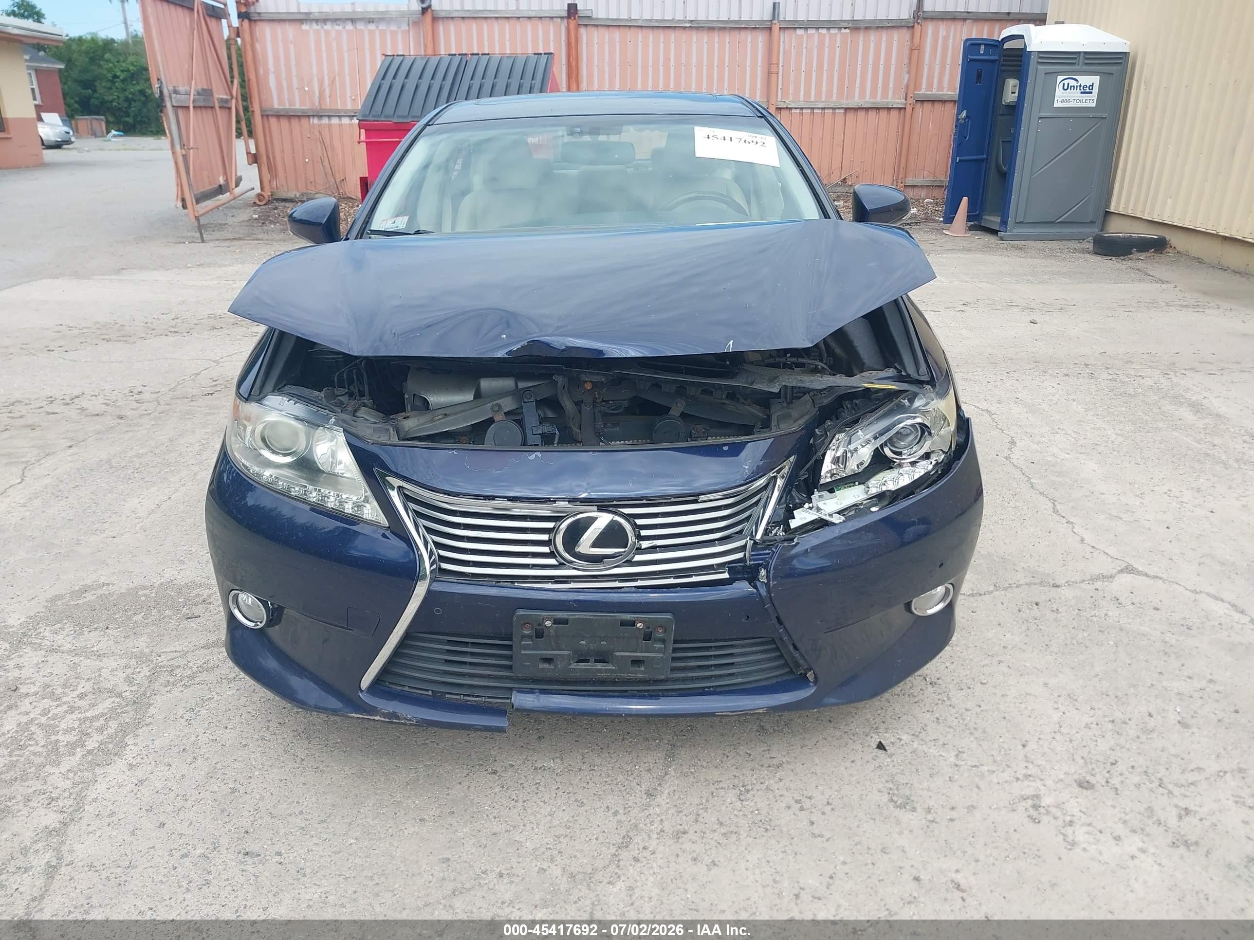 2013 Lexus Es 350   Blue vin: JTHBK1GG5D2004064