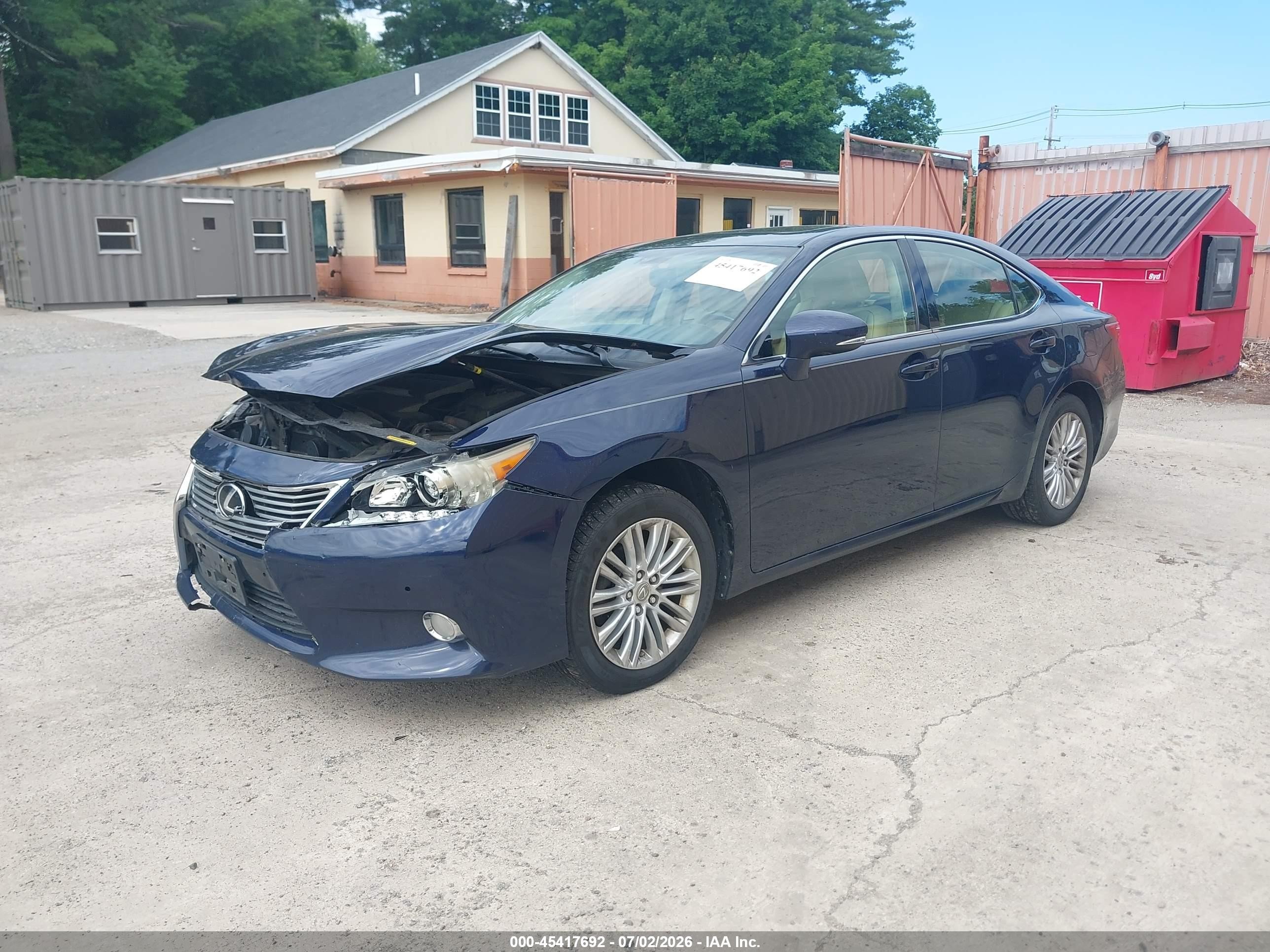 2013 Lexus Es 350   Blue vin: JTHBK1GG5D2004064