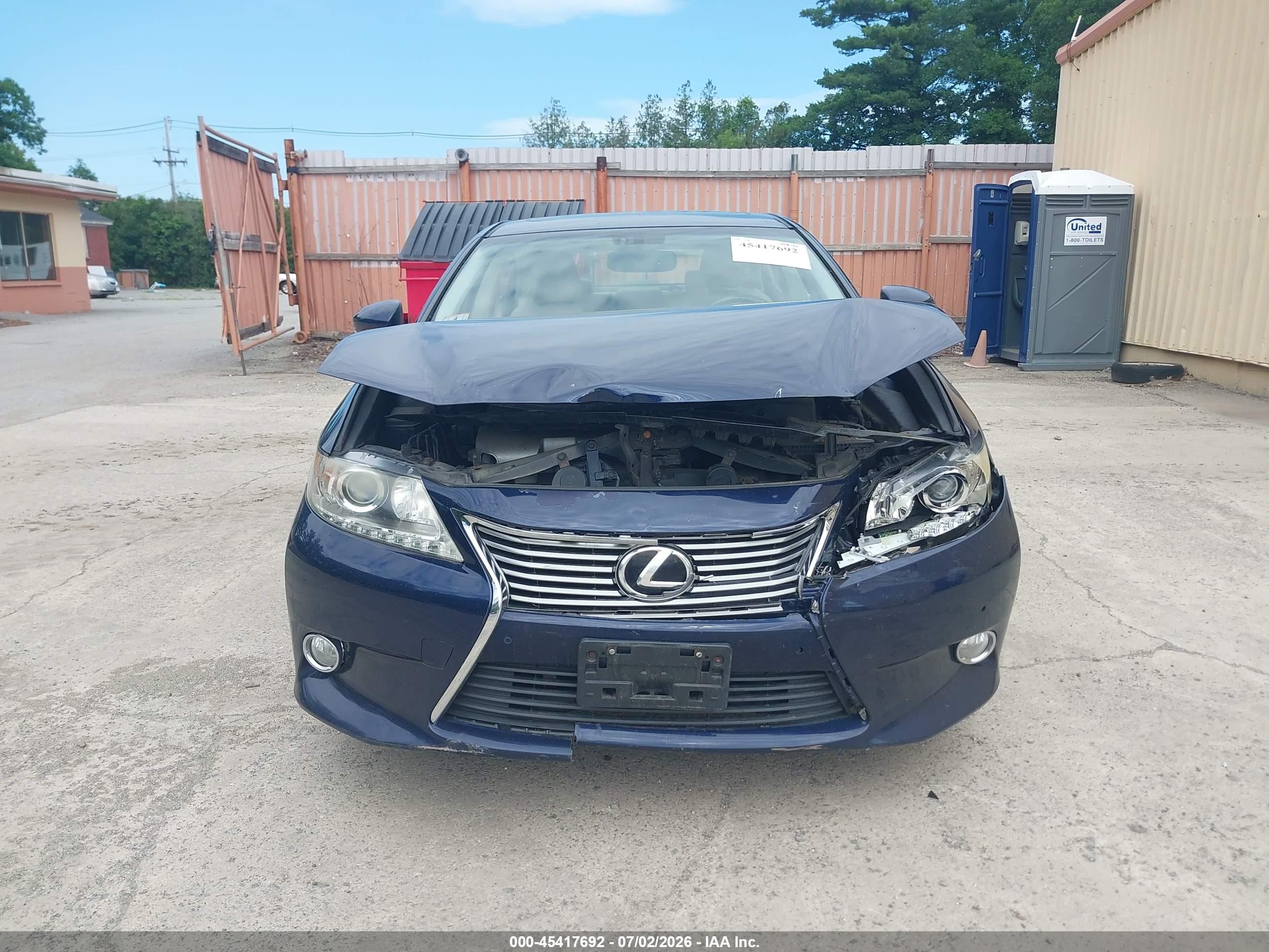 2013 Lexus Es 350   Blue vin: JTHBK1GG5D2004064
