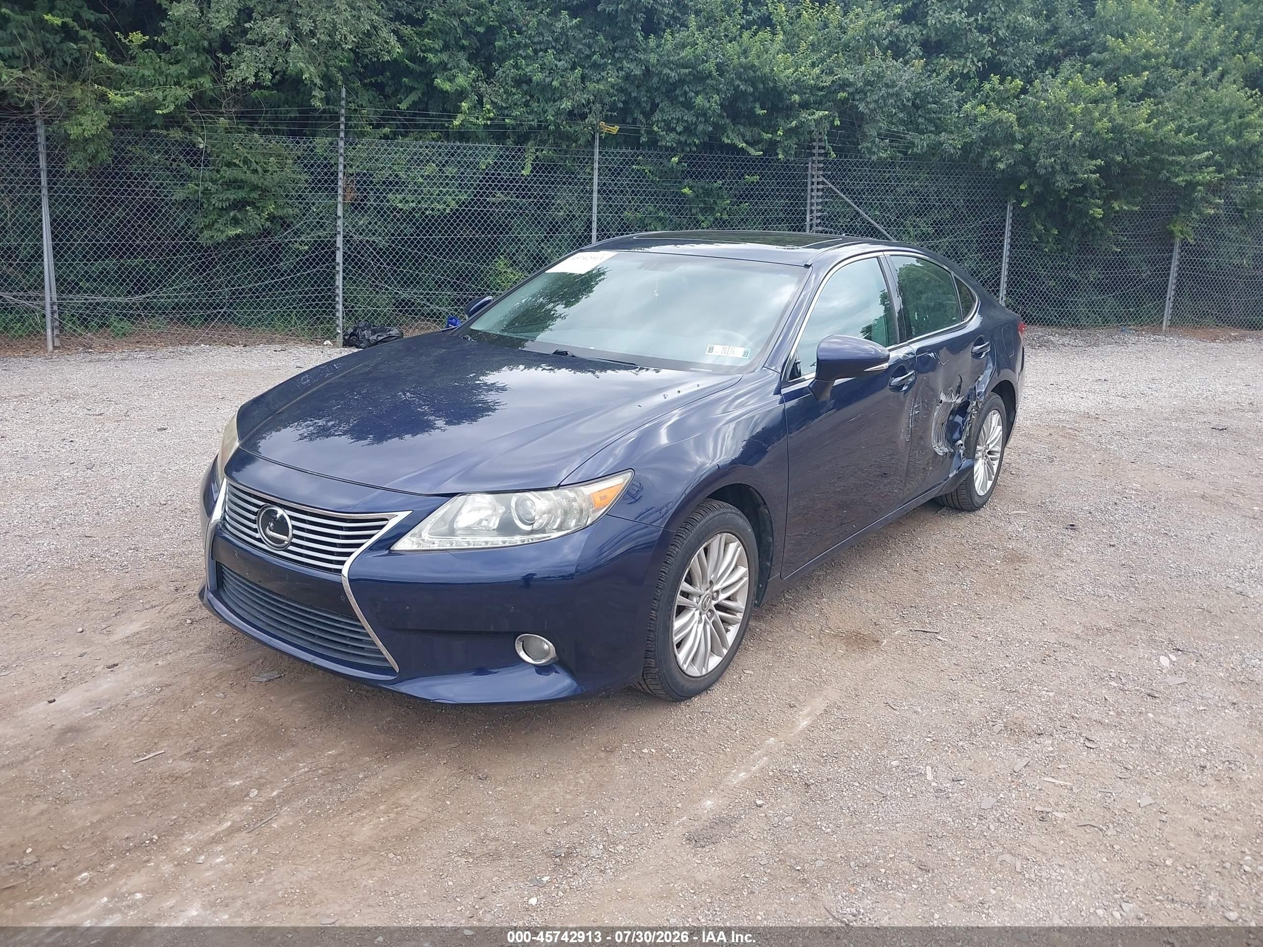 2013 Lexus Es 350   Blue vin: JTHBK1GG5D2005120