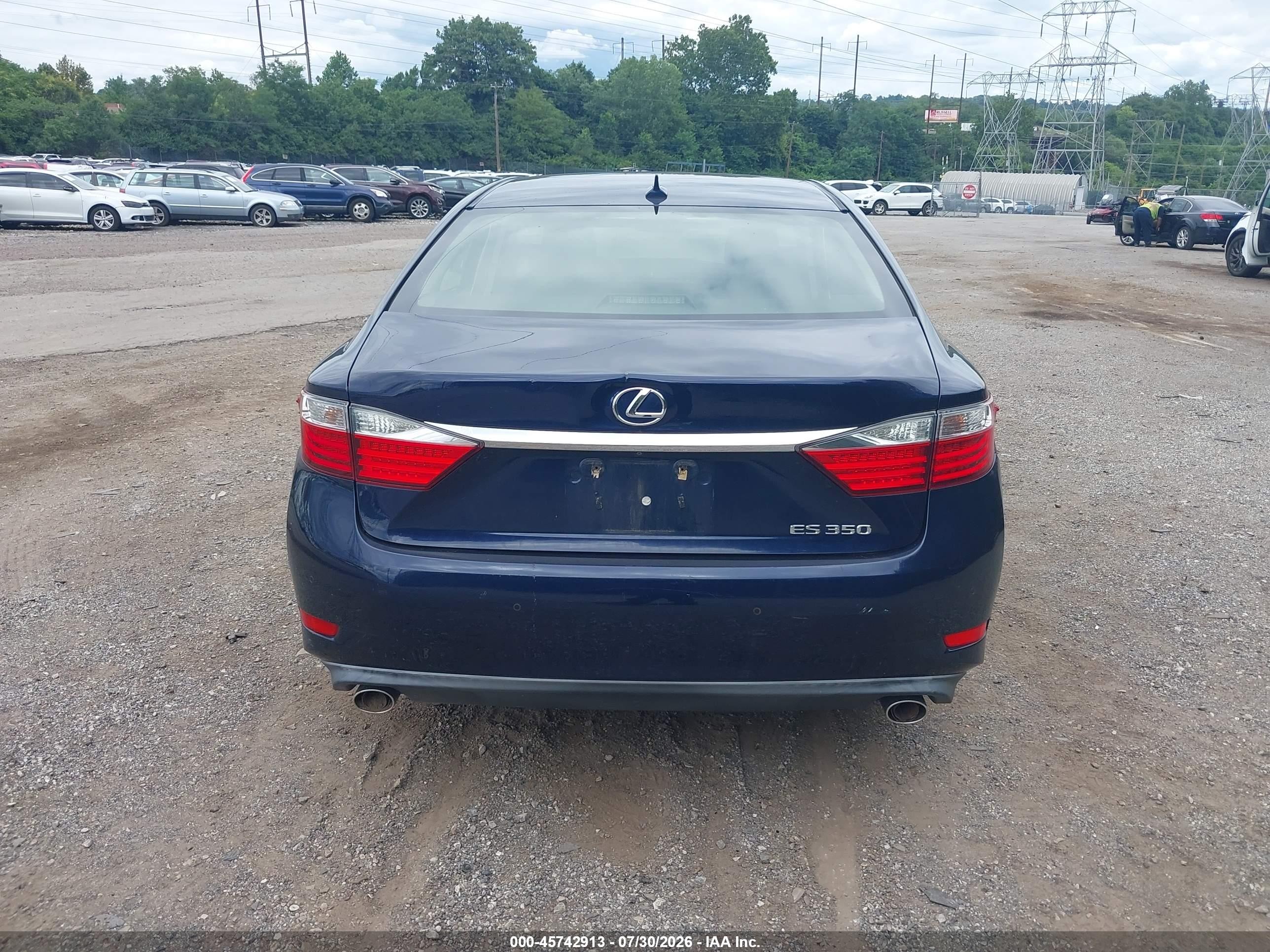2013 Lexus Es 350   Blue vin: JTHBK1GG5D2005120