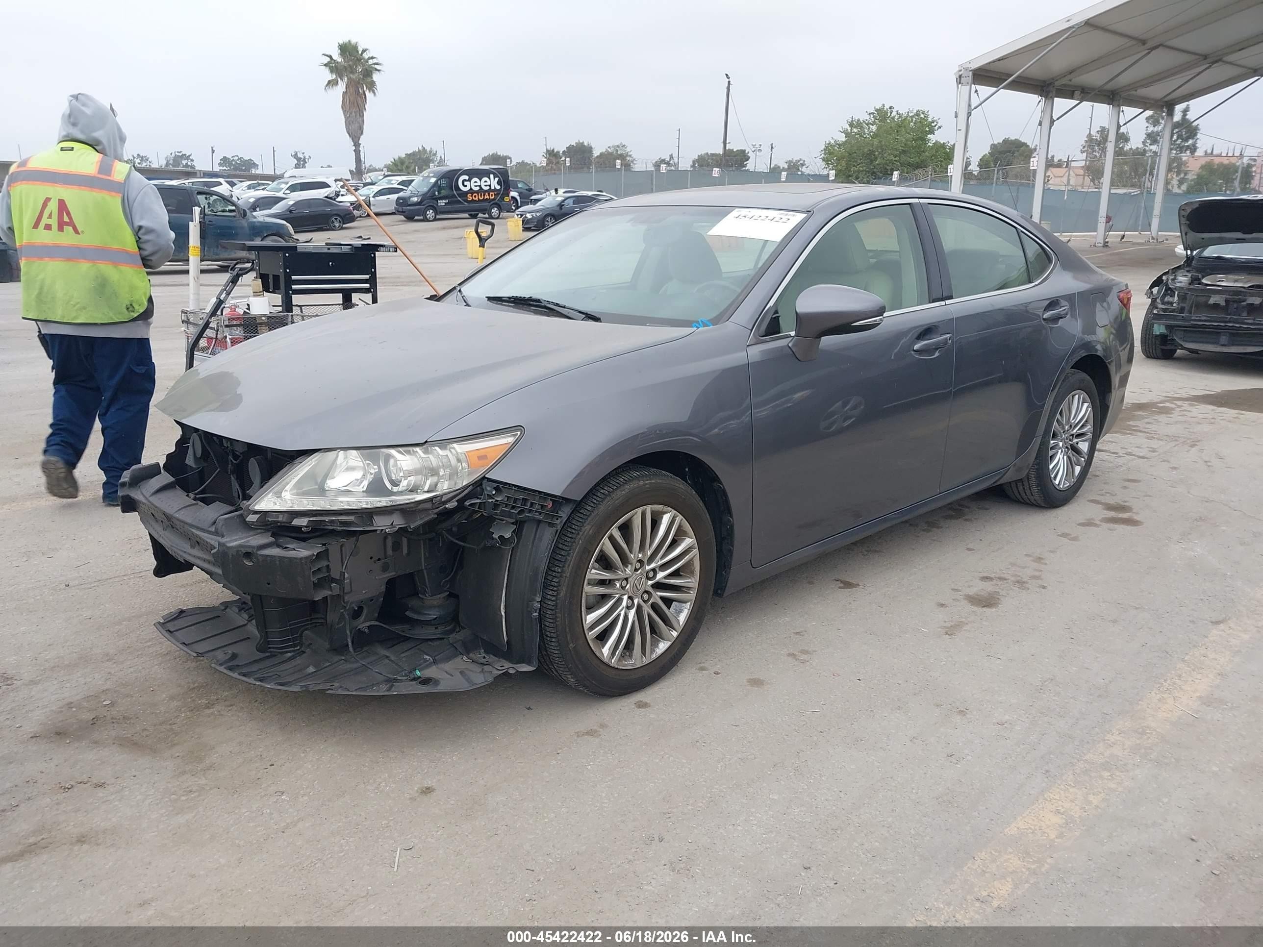 2013 Lexus Es 350   Gray vin: JTHBK1GG5D2011614