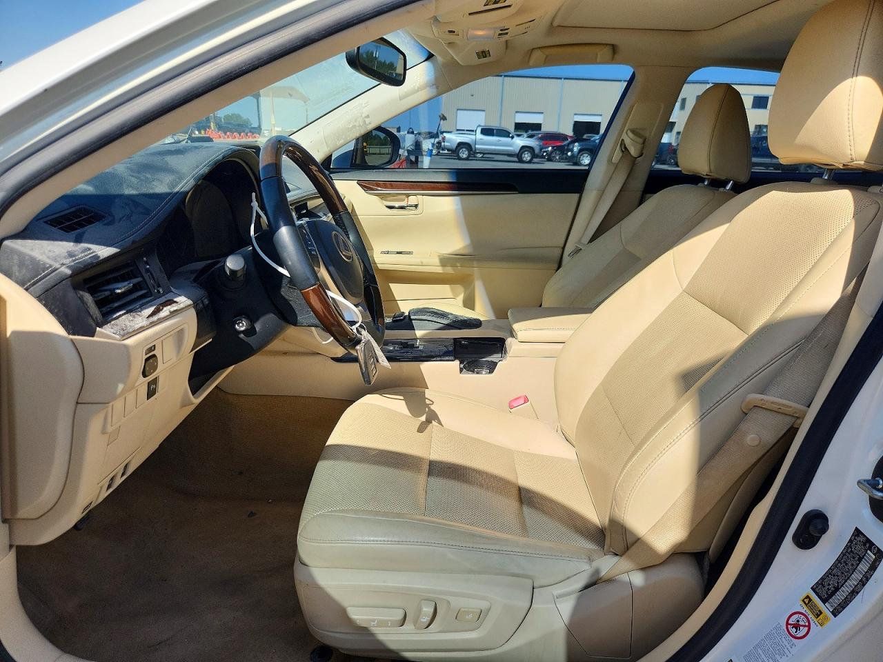 2013 Lexus Es 350 Base White vin: JTHBK1GG5D2015274
