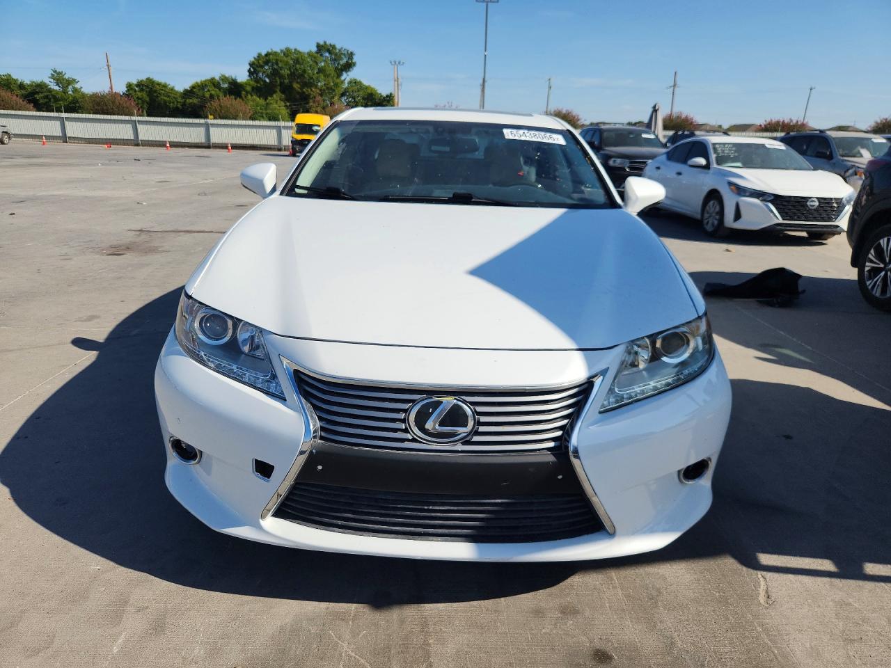 2013 Lexus Es 350 Base White vin: JTHBK1GG5D2015274