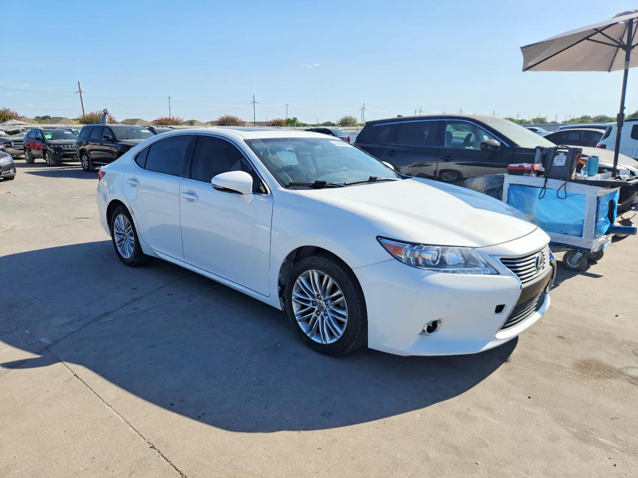 2013 Lexus Es 350 Base White vin: JTHBK1GG5D2015274