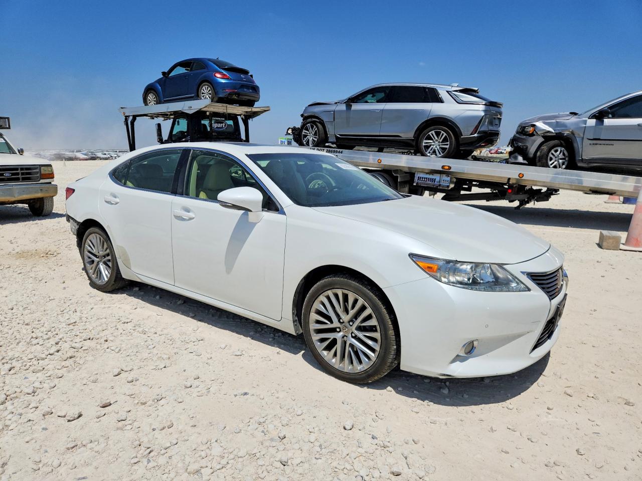 2013 Lexus Es 350 White vin: JTHBK1GG5D2025397