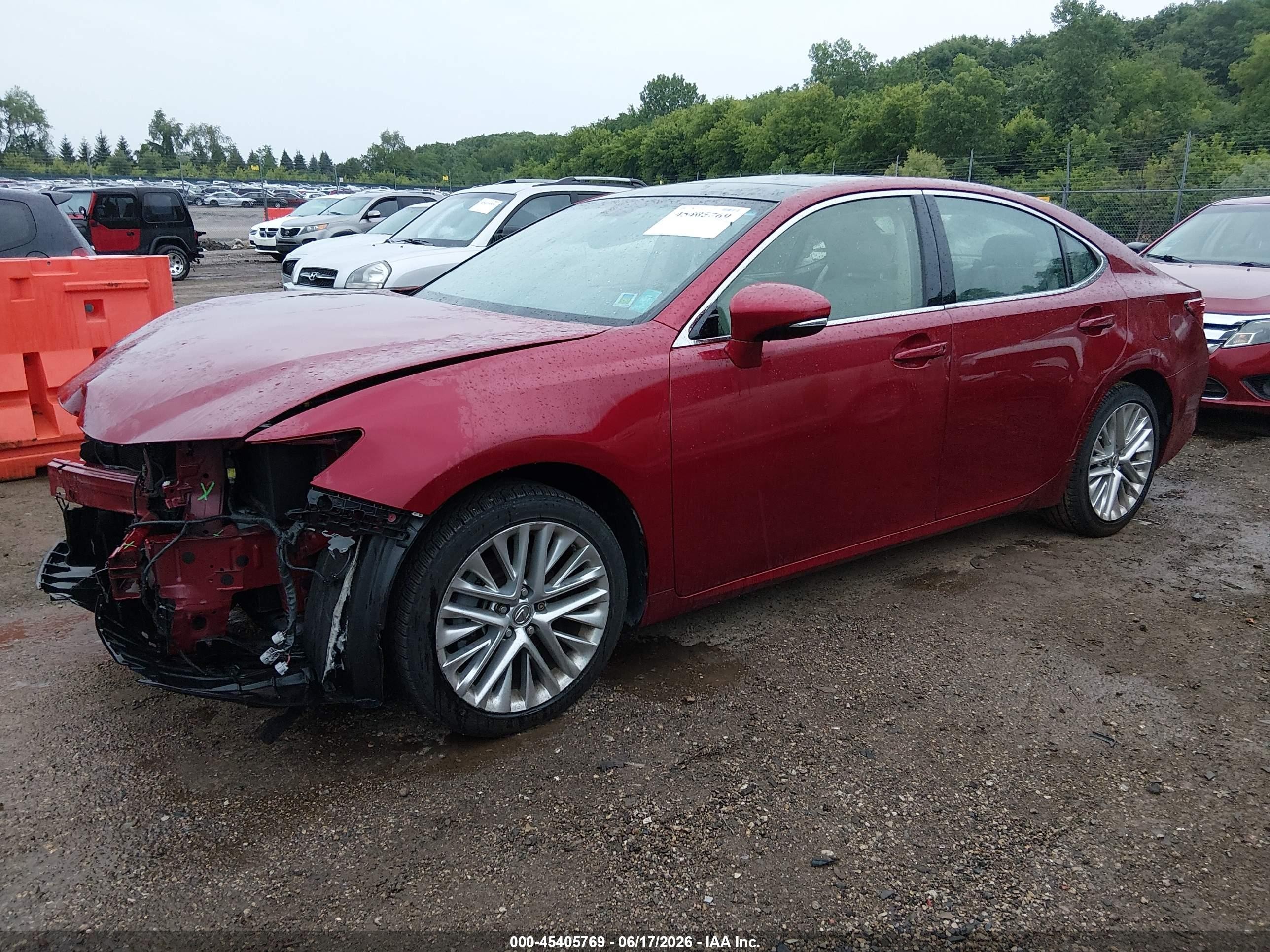 2013 Lexus Es 350   Red vin: JTHBK1GG5D2025416