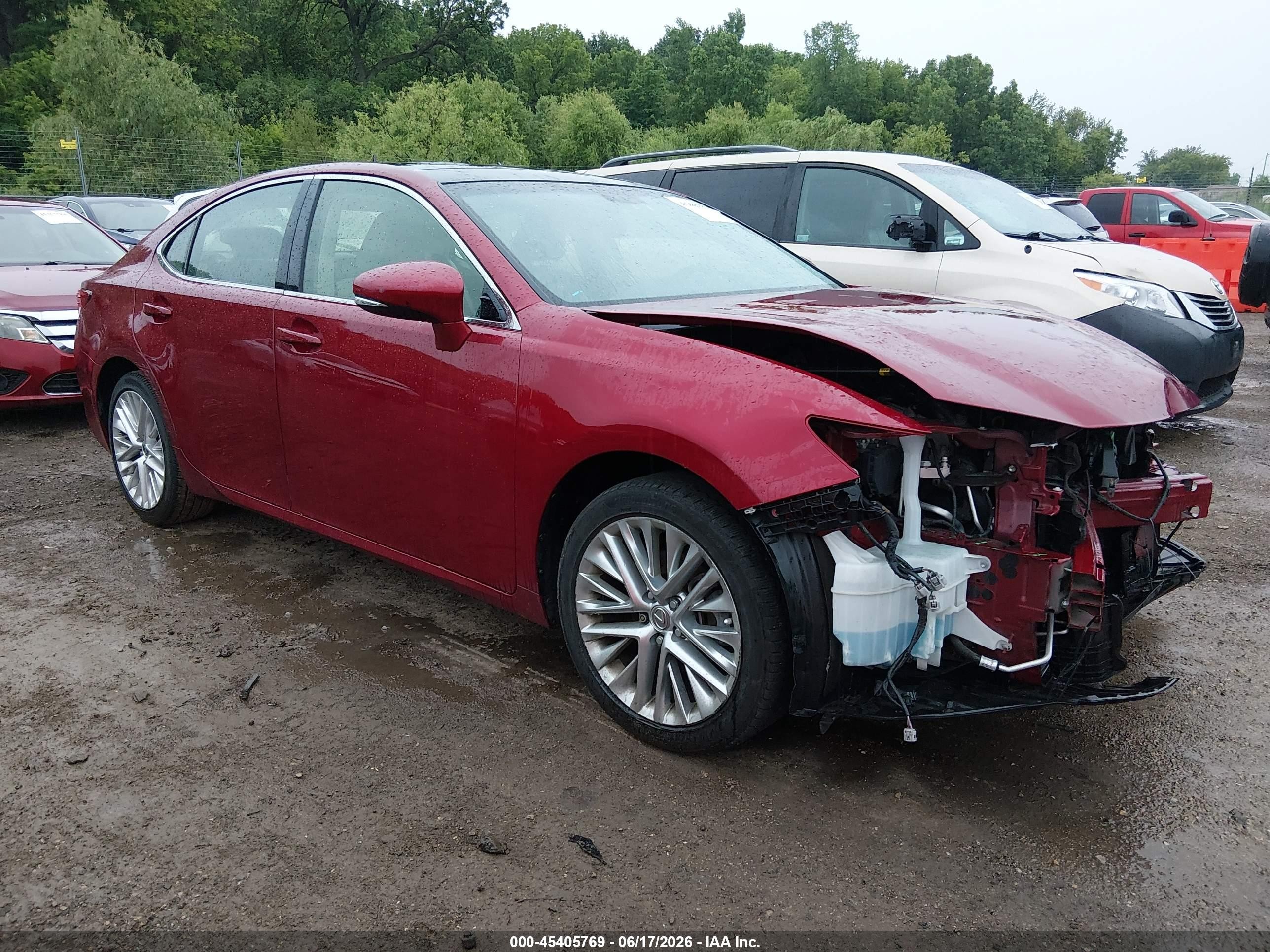 2013 Lexus Es 350   Red vin: JTHBK1GG5D2025416