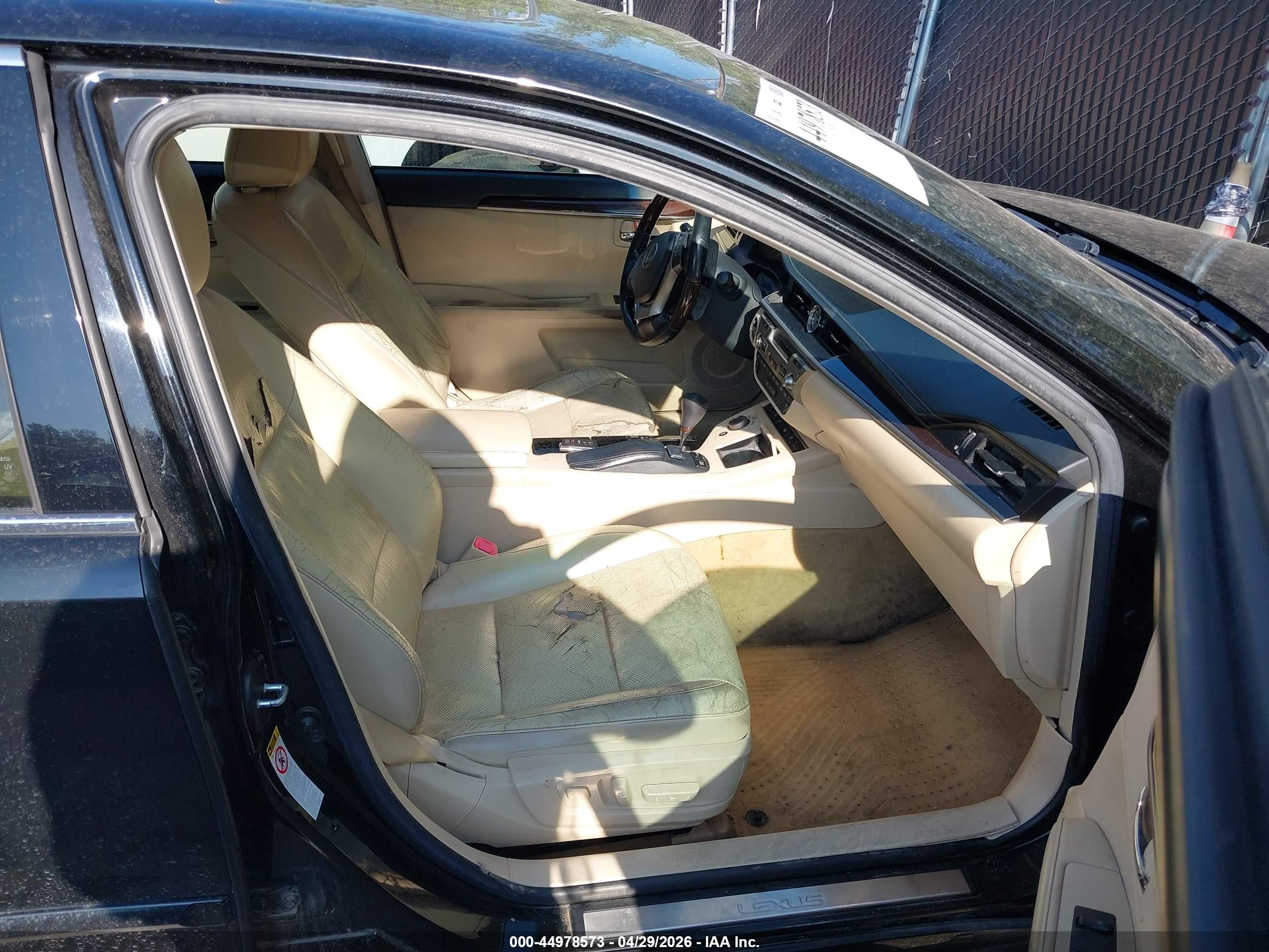 2013 Lexus Es 350   Black vin: JTHBK1GG5D2033757