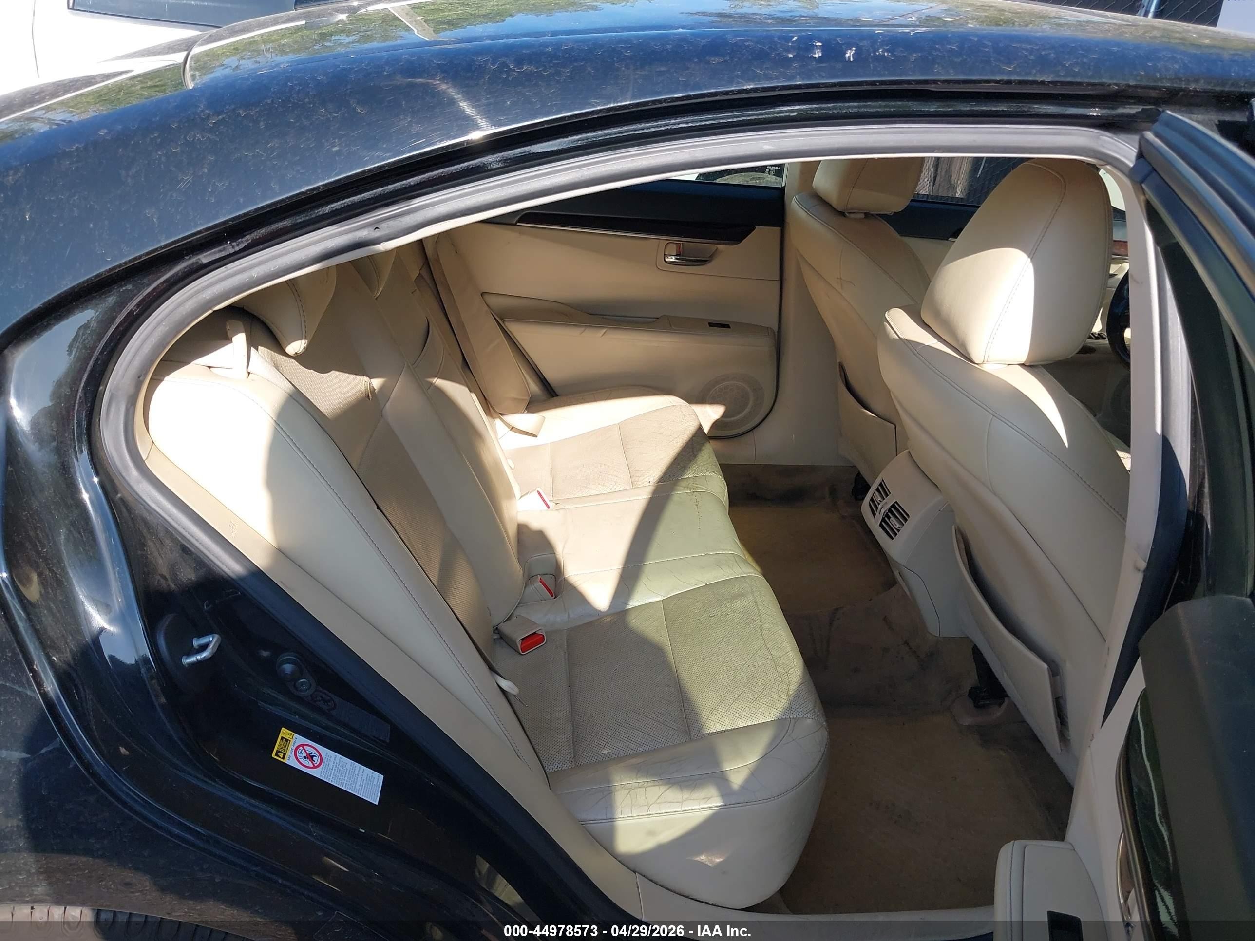 2013 Lexus Es 350   Black vin: JTHBK1GG5D2033757