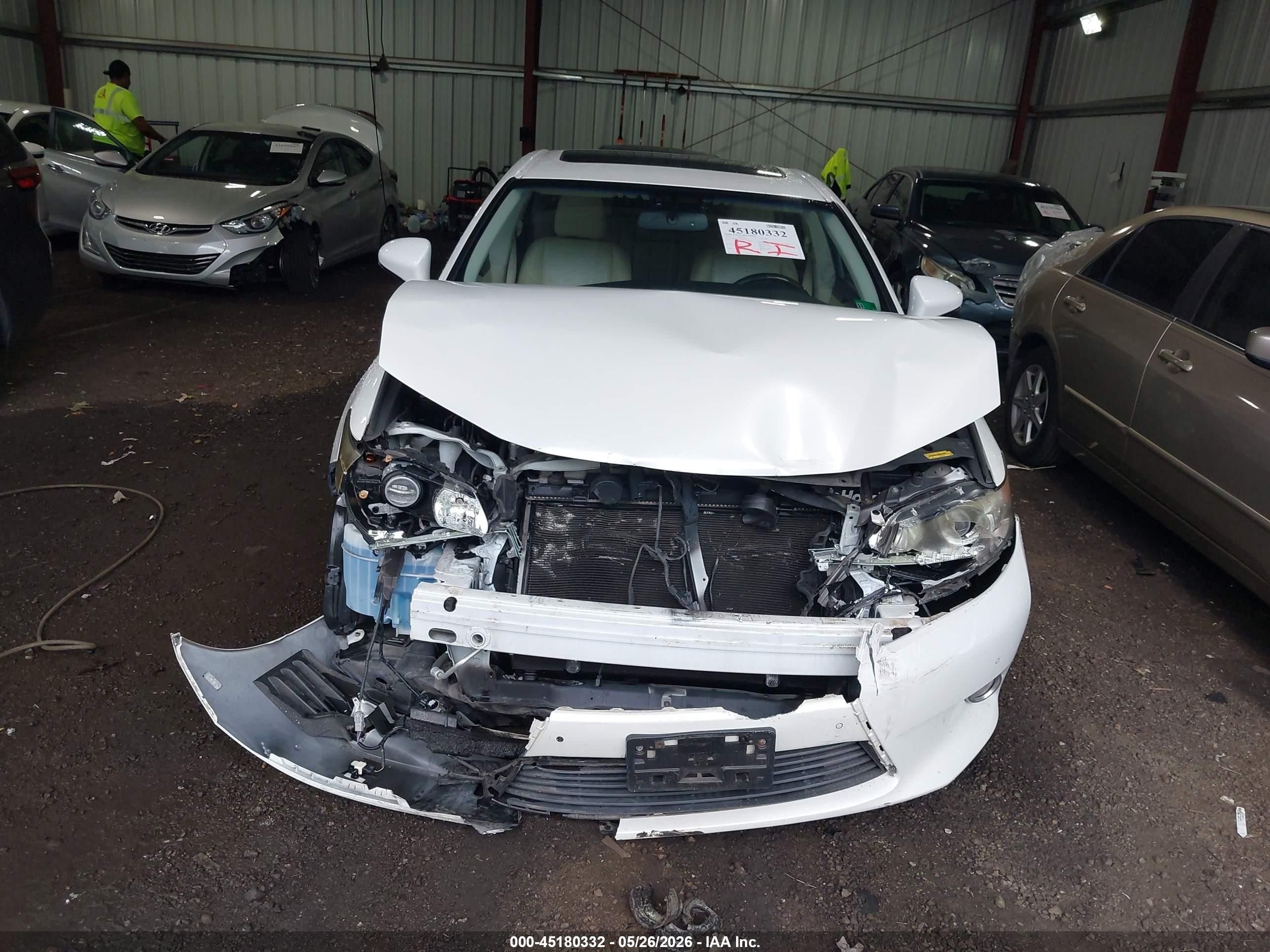 2013 Lexus Es 350 White vin: JTHBK1GG5D2043186
