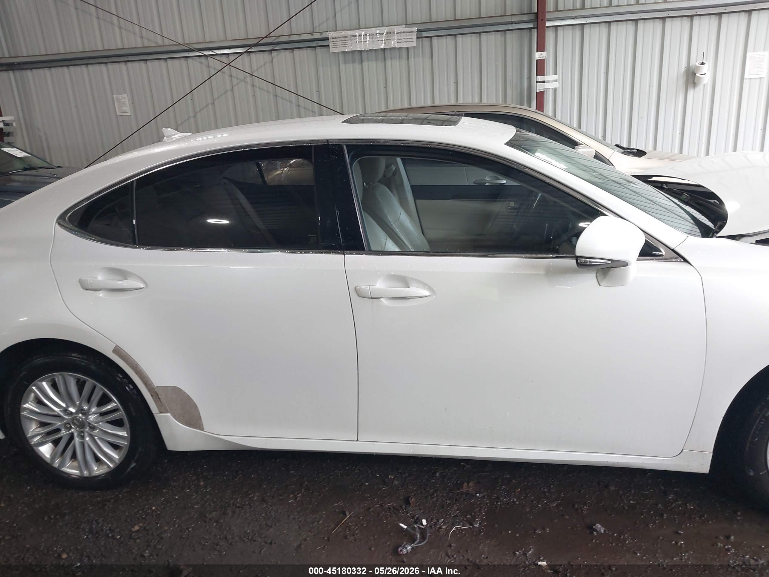 2013 Lexus Es 350 White vin: JTHBK1GG5D2043186